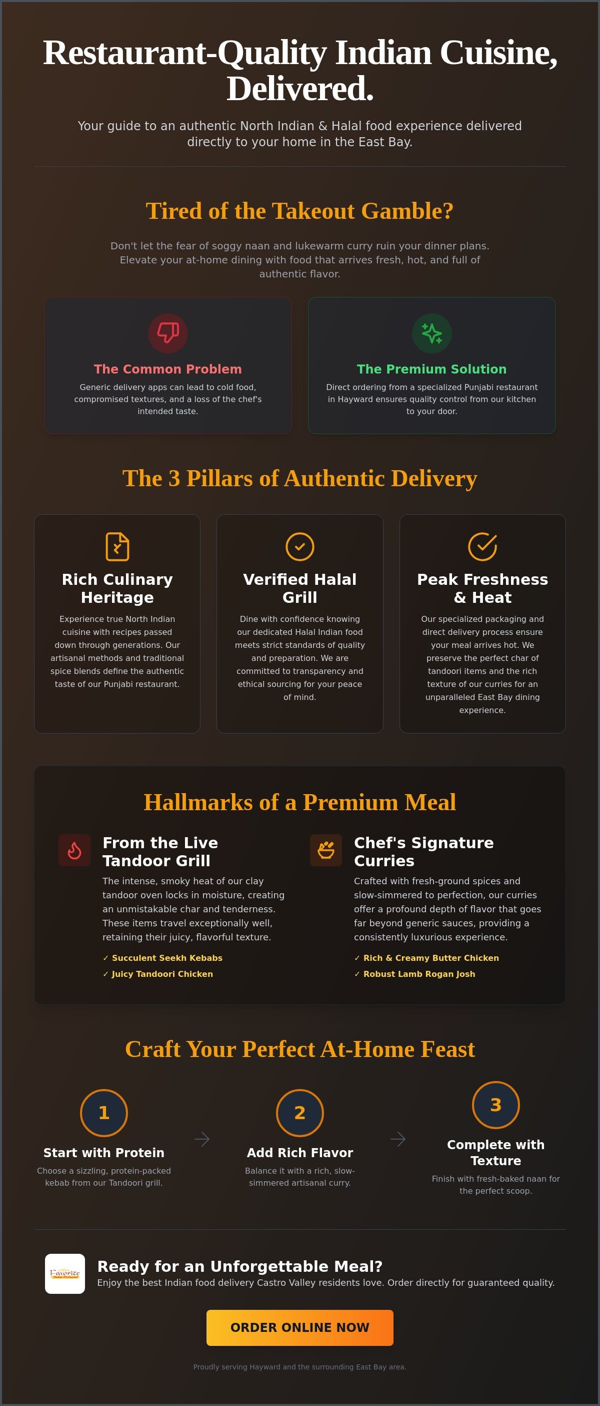 Best Indian food delivery Castro Valley