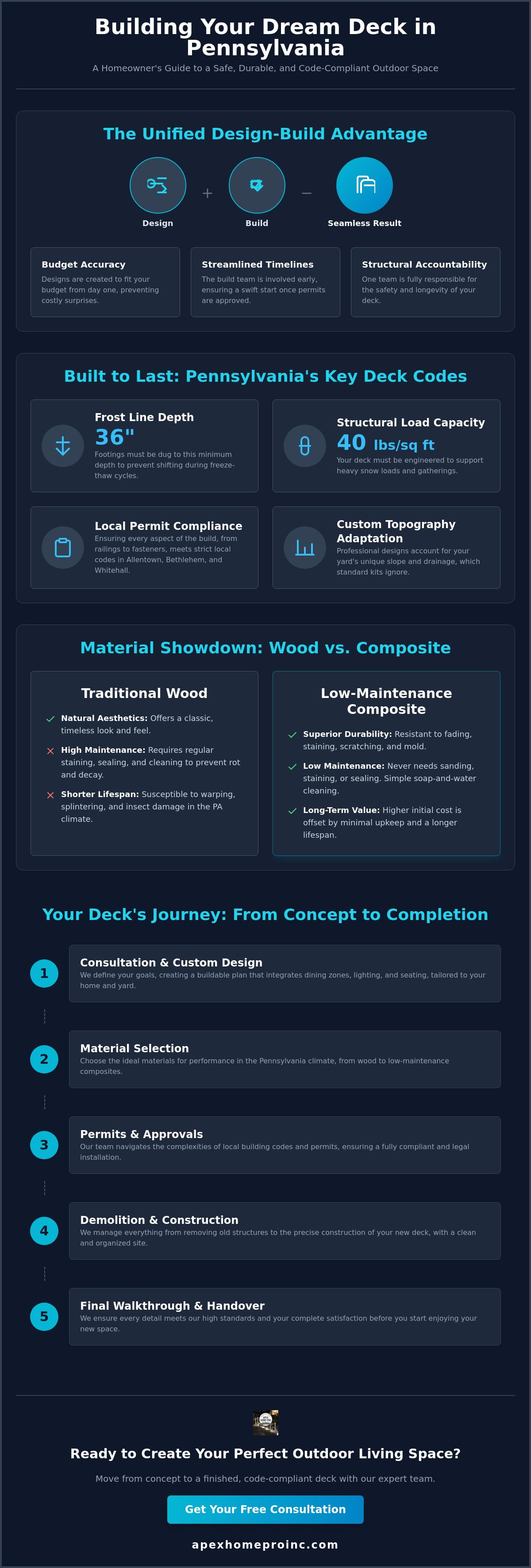 Custom deck design and build