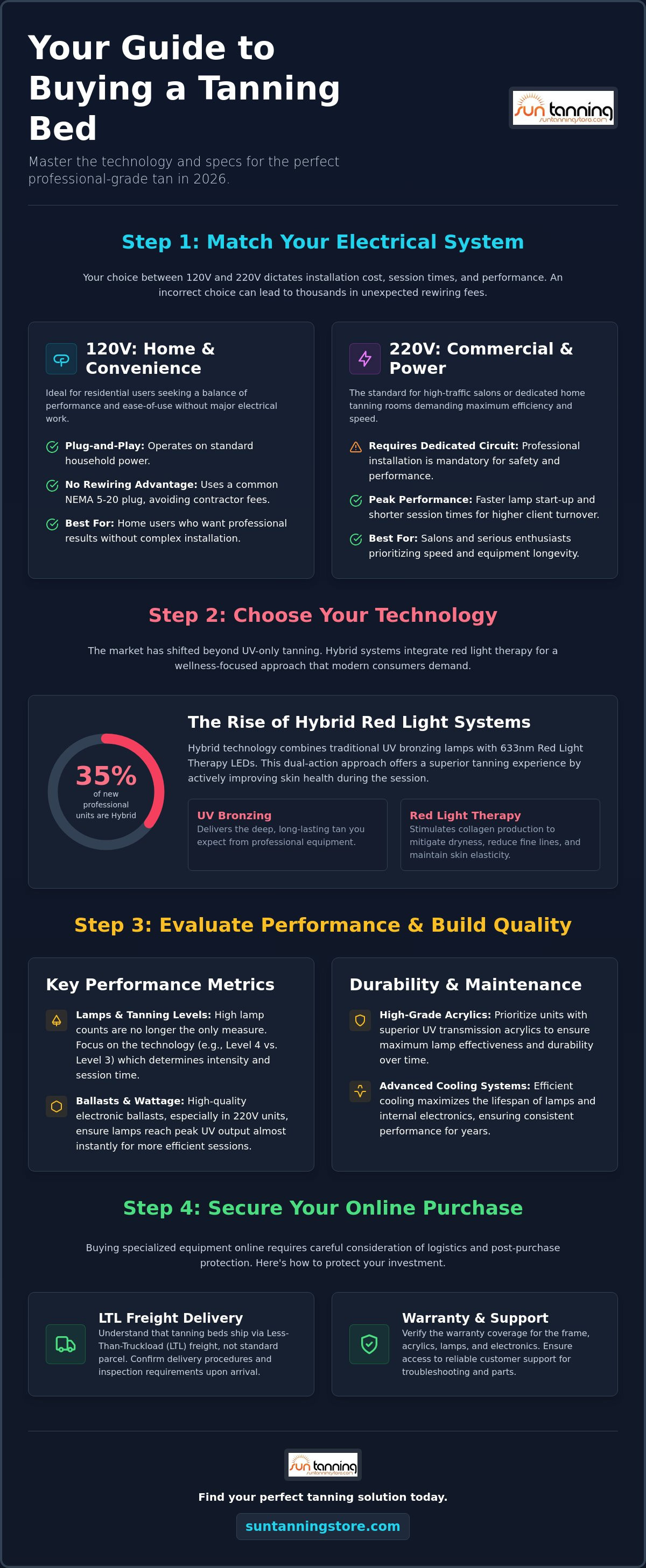 What to look for when buying a tanning bed