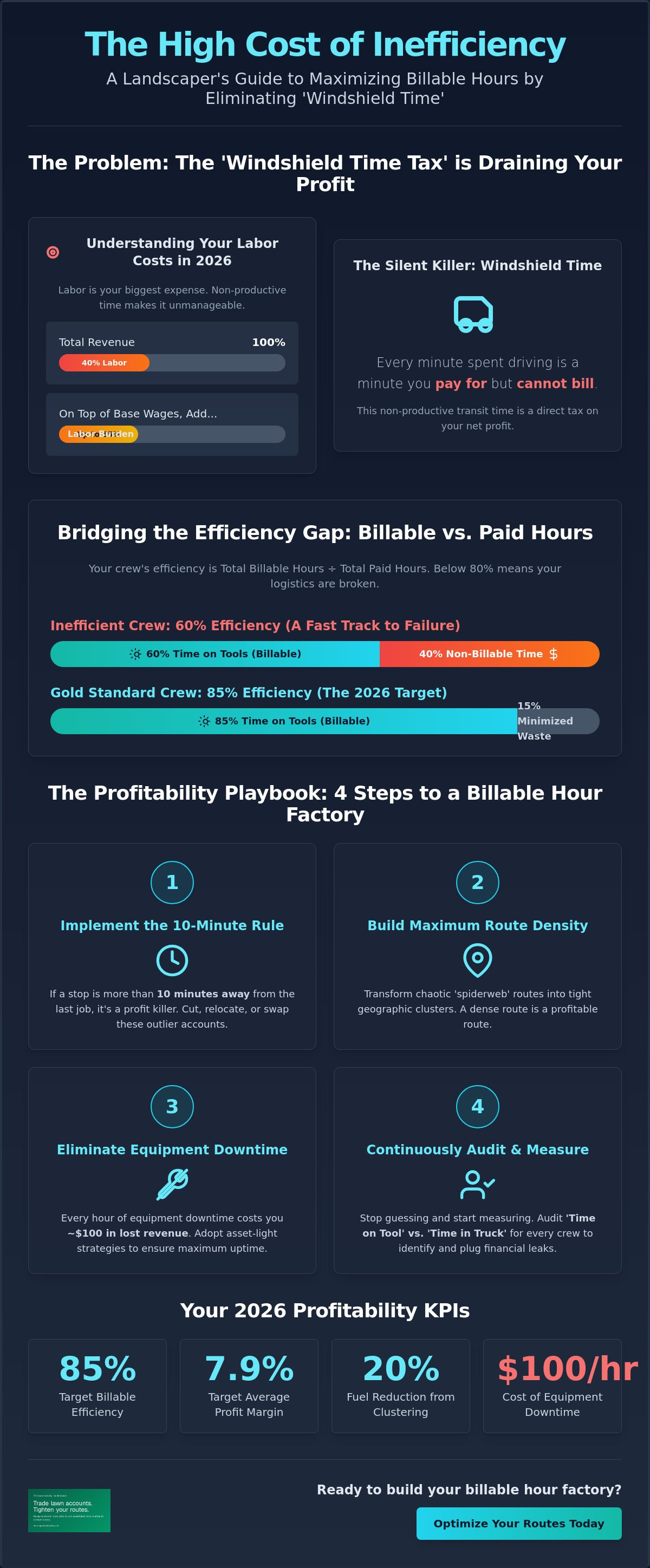 Maximize billable hours landscaping