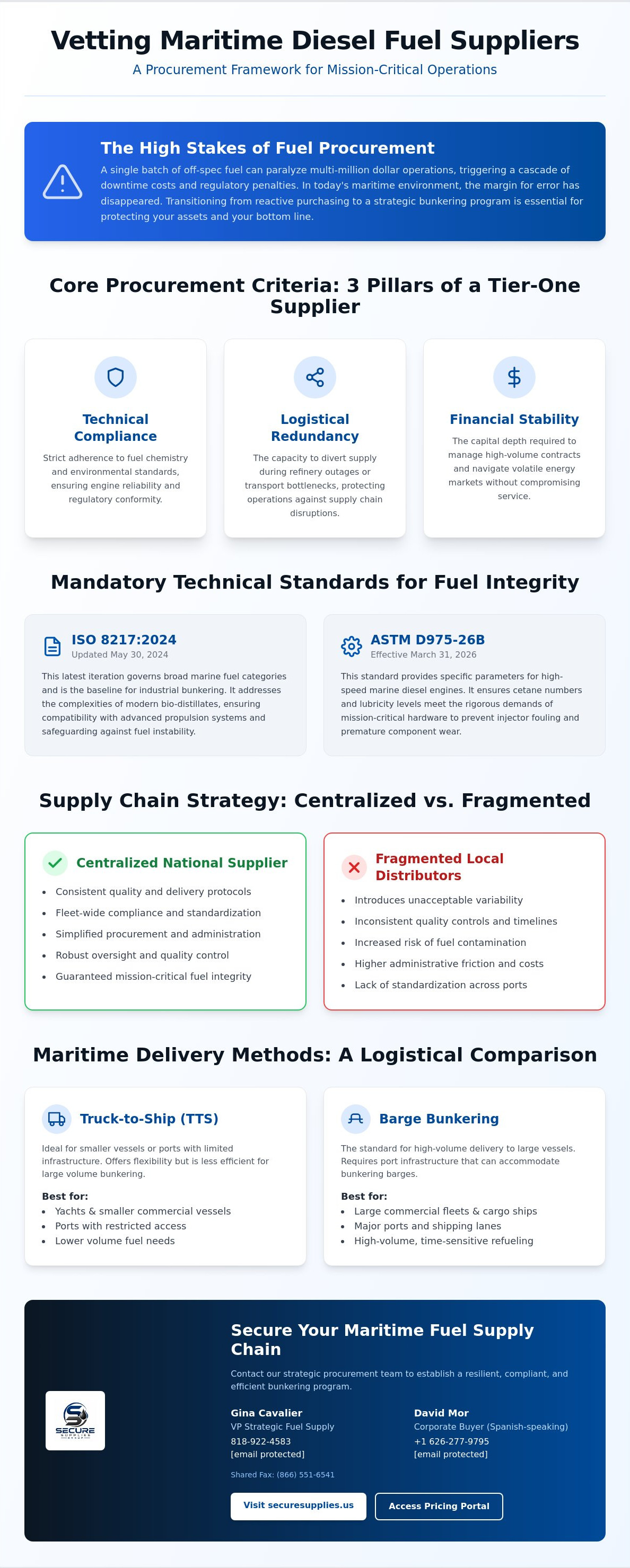 Maritime diesel fuel suppliers