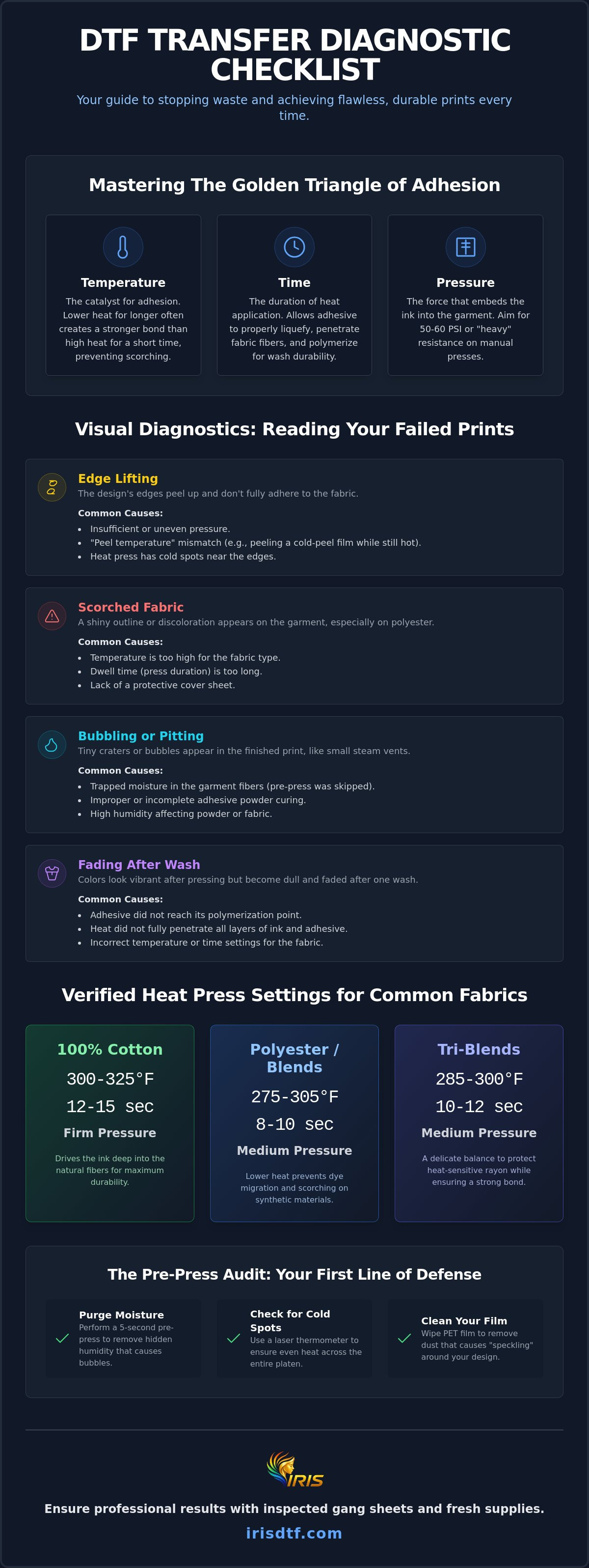 Dtf transfer troubleshooting