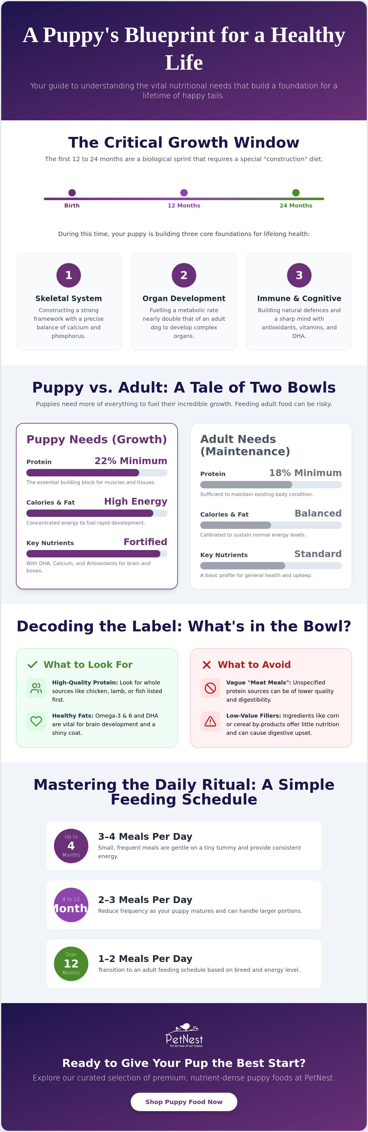 Puppy food