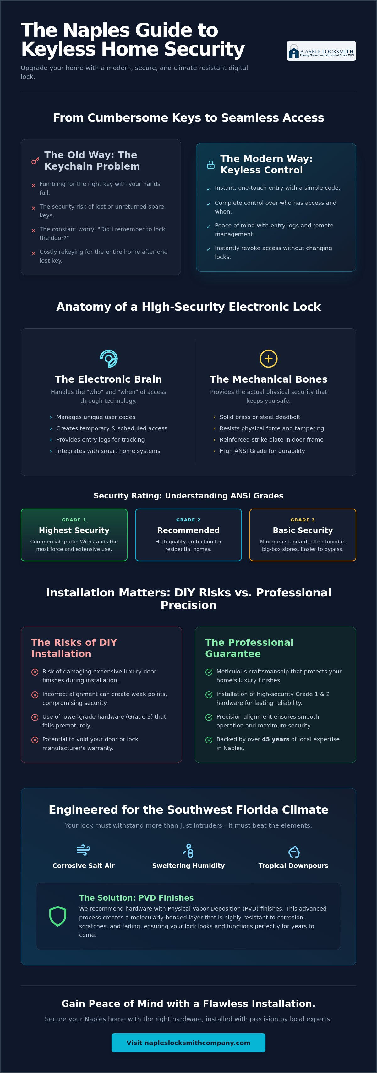 Digital keypad lock installation