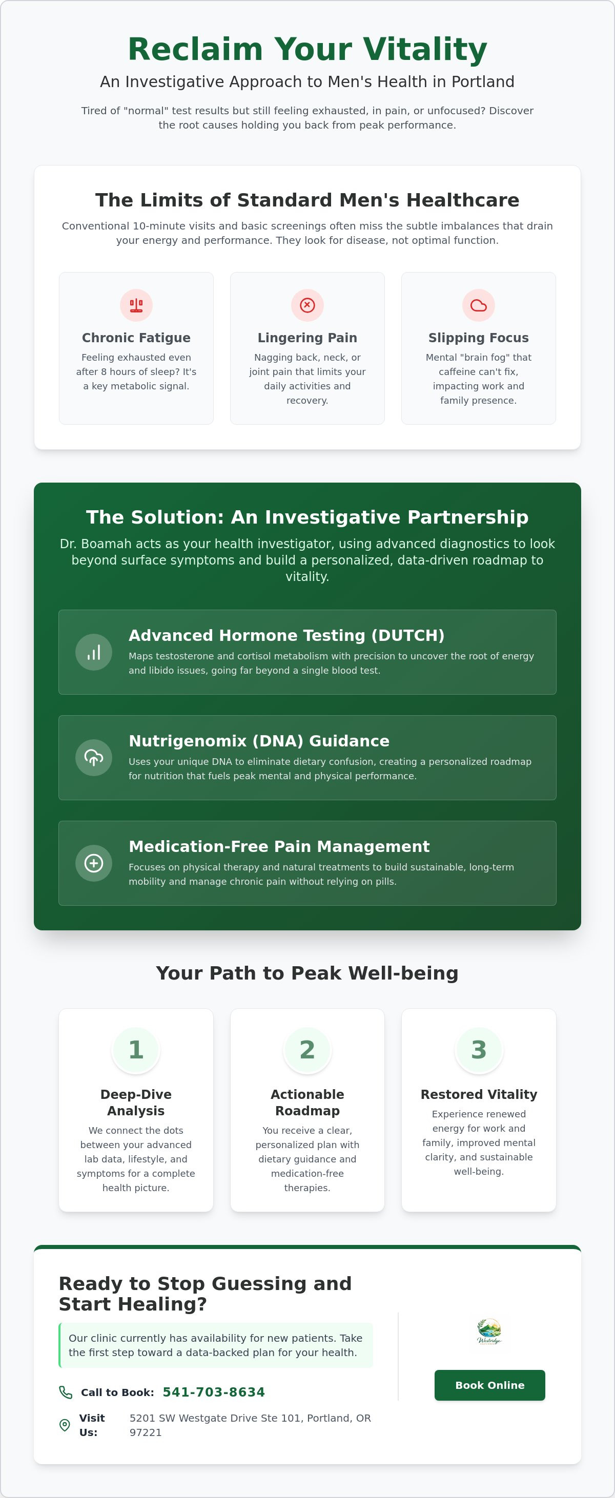 Naturopathic approach to men's health Portland