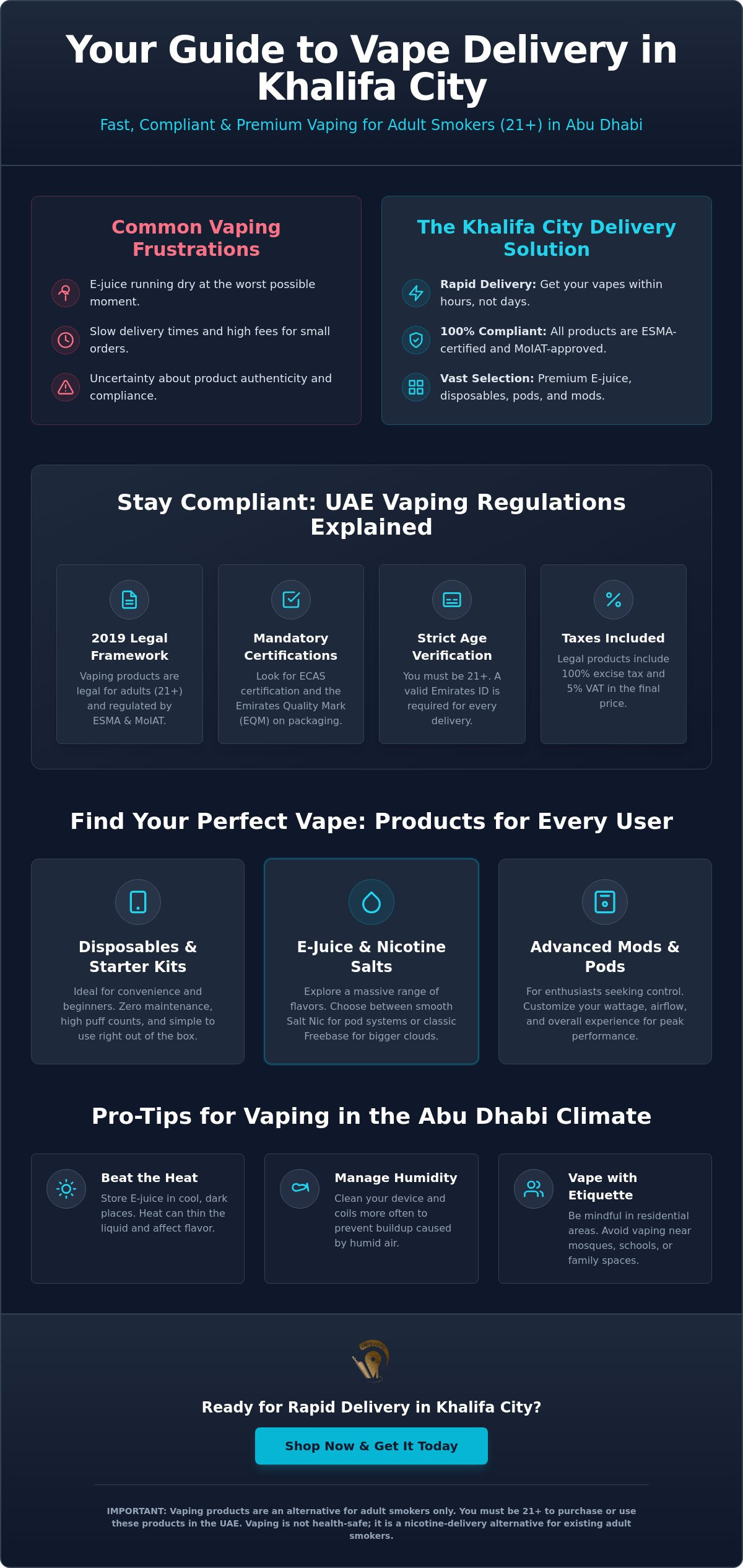 Vape delivery Khalifa City