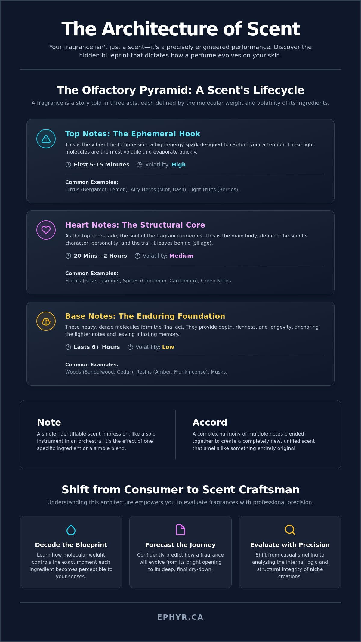 Understanding perfume notes