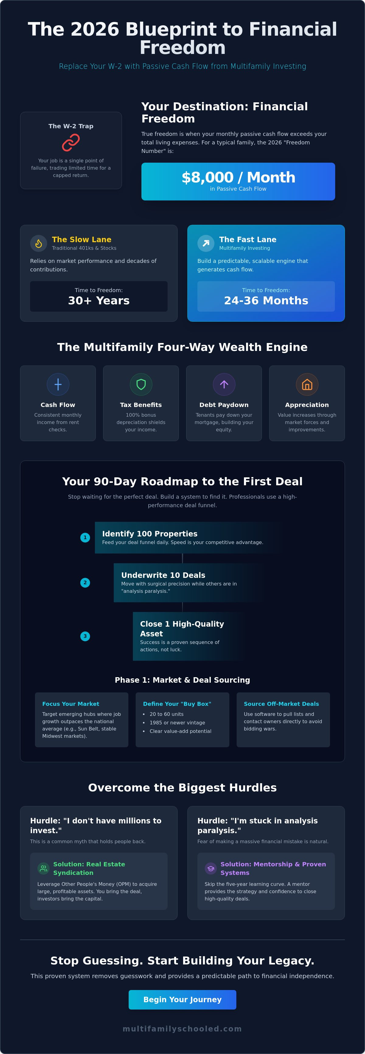 Financial freedom through multifamily investing