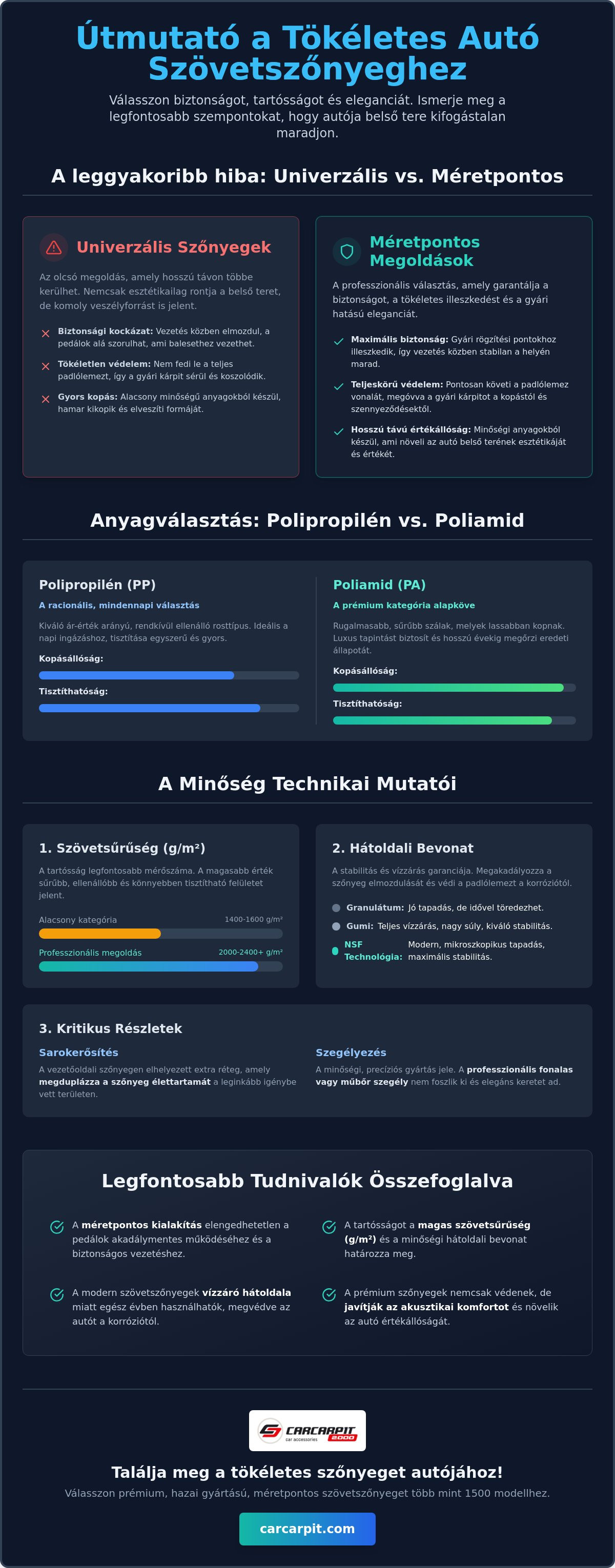 Autó szövetszőnyeg