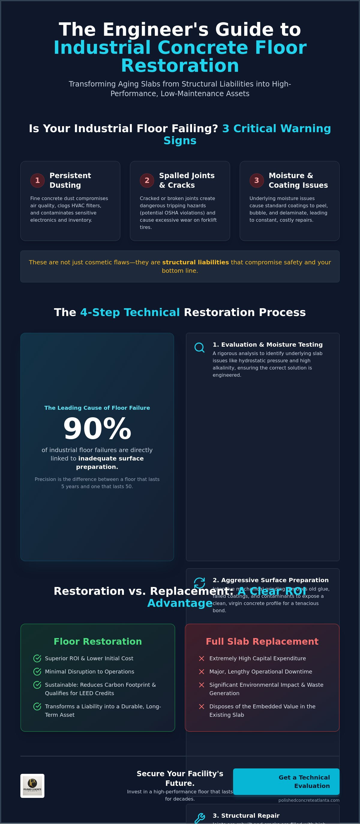Concrete floor restoration Atlanta
