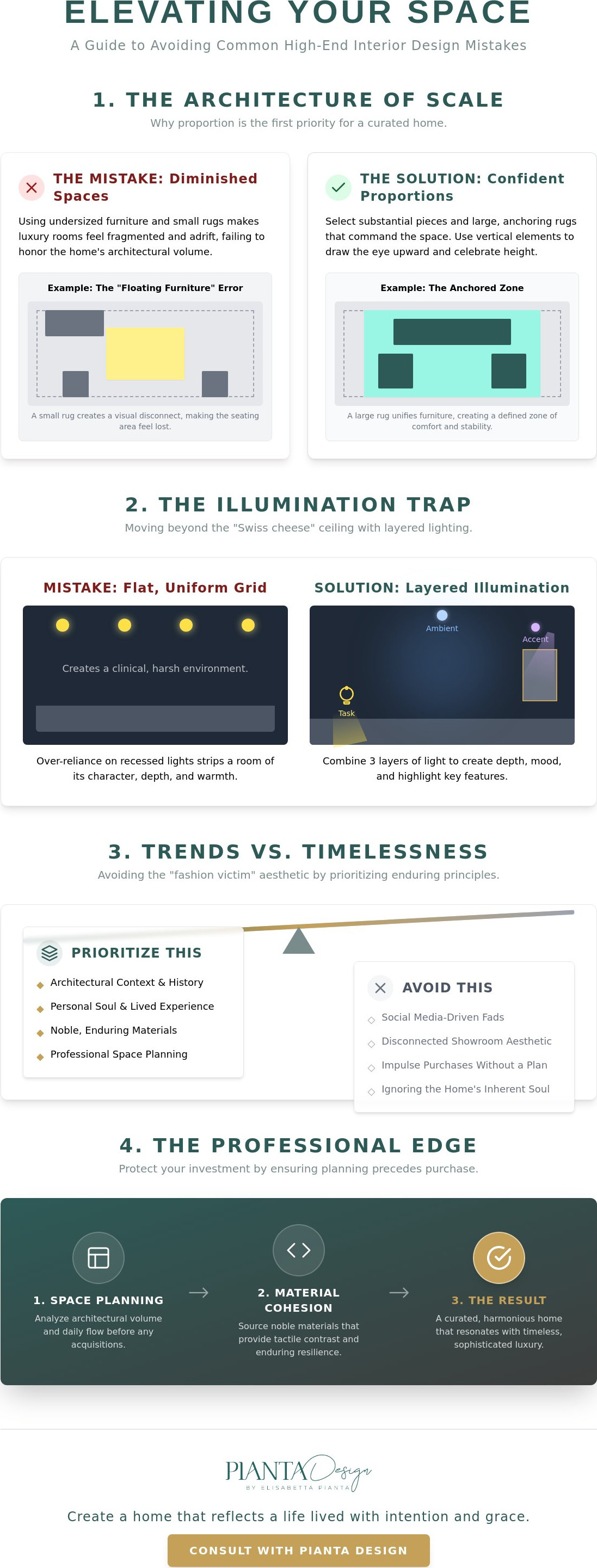 Avoiding common interior design mistakes
