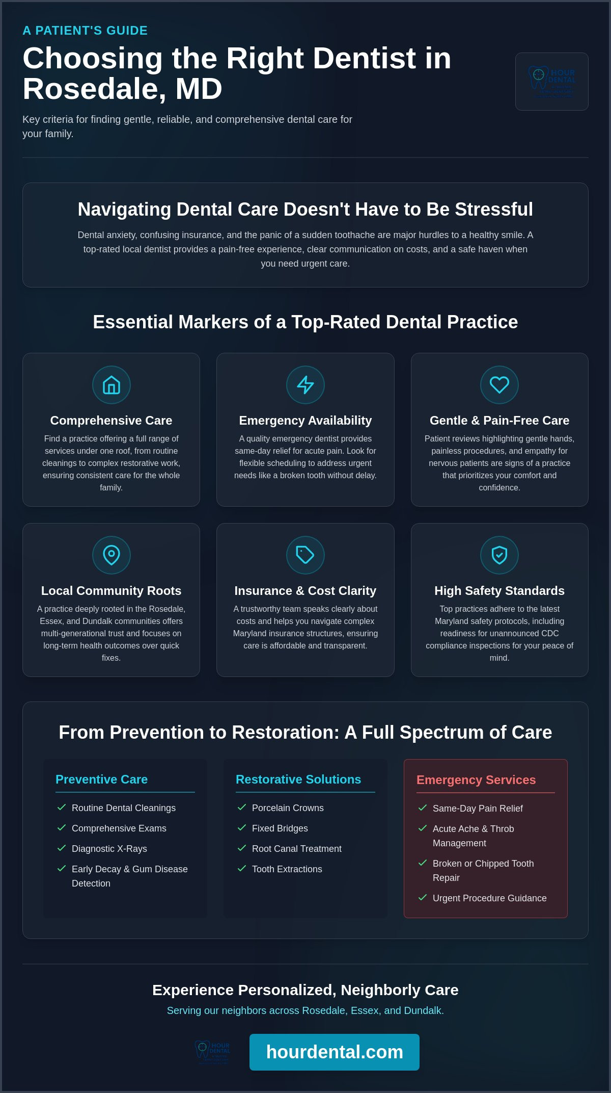 Emergency dentist Rosedale MD