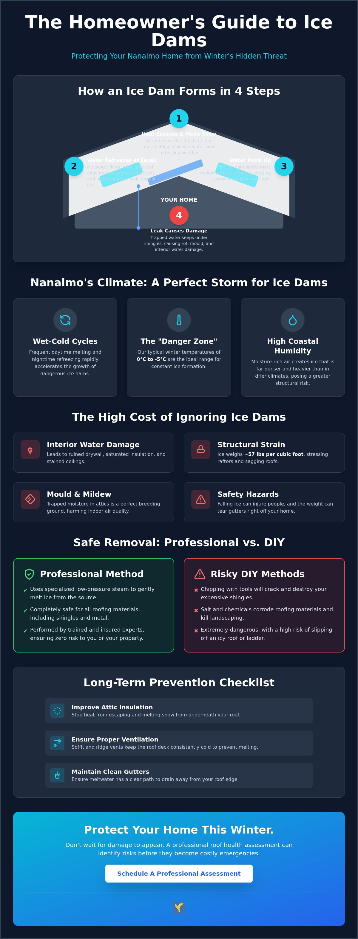 Ice dam removal services Nanaimo