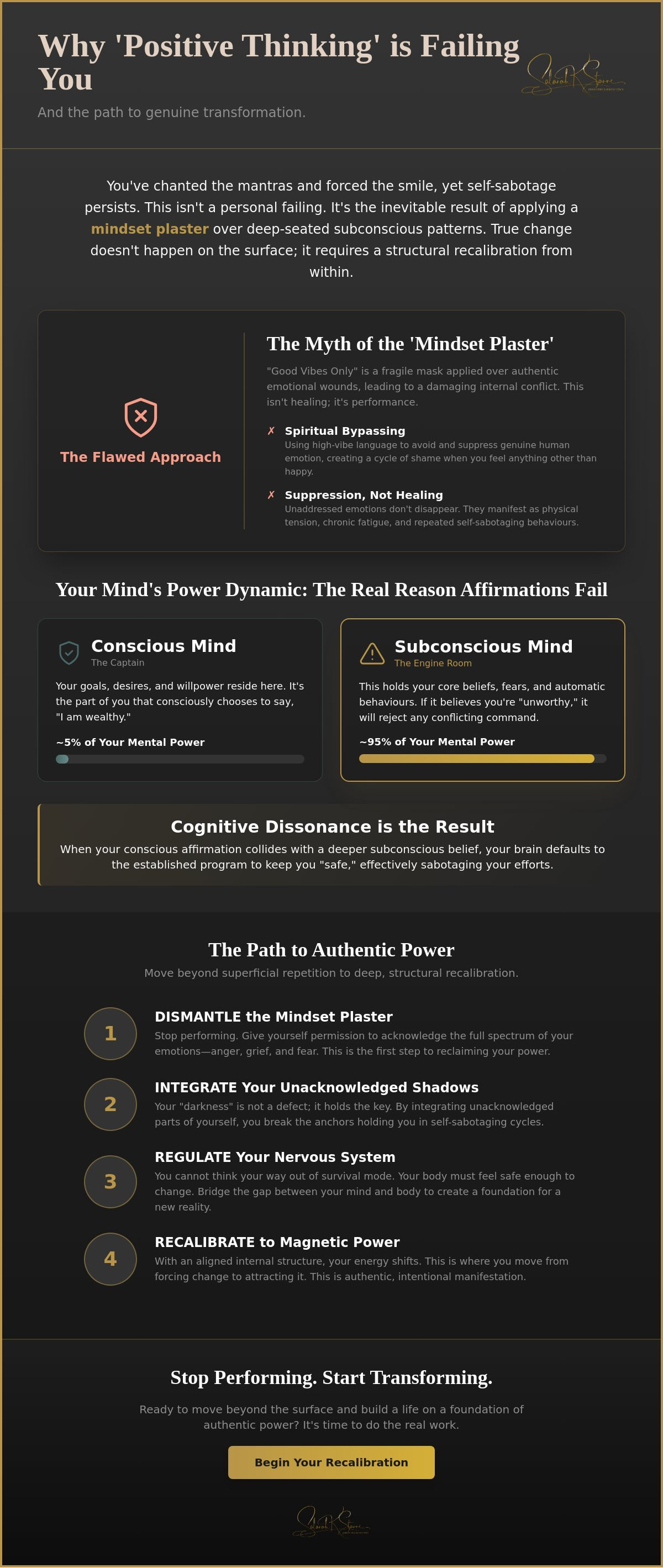Why positive thinking does not work