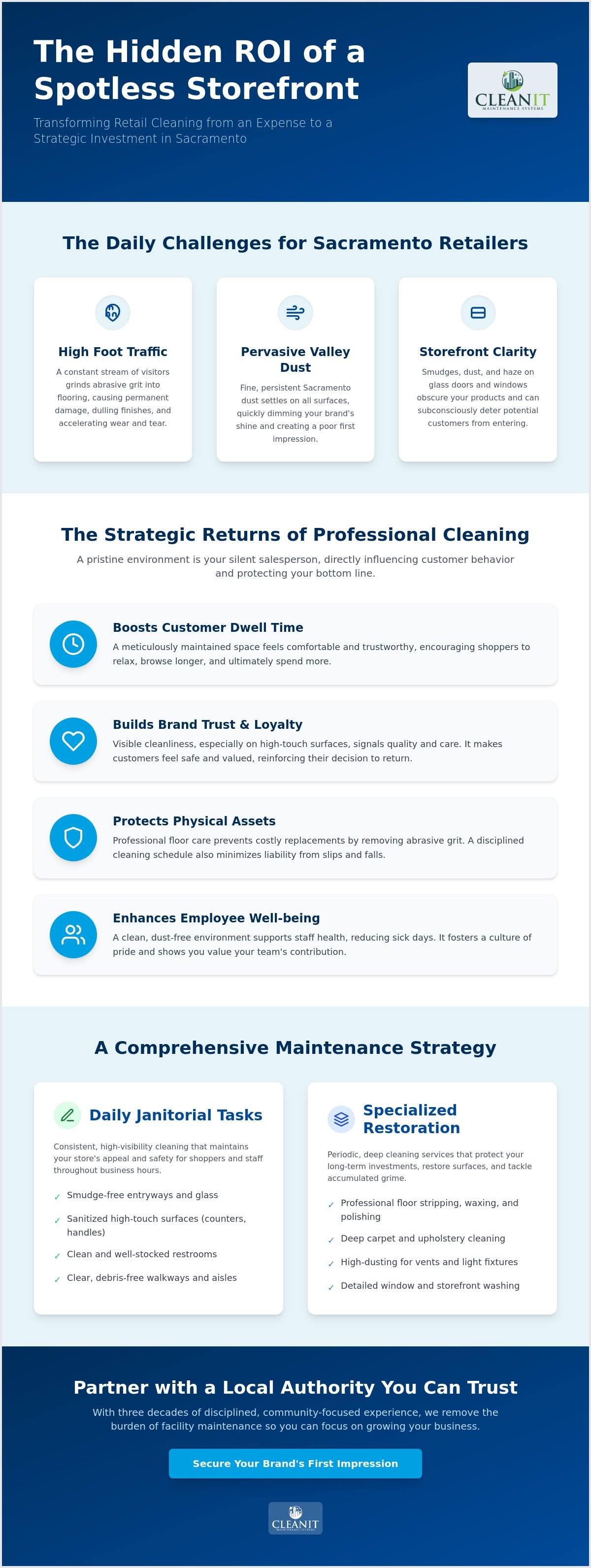 Retail store cleaning Sacramento