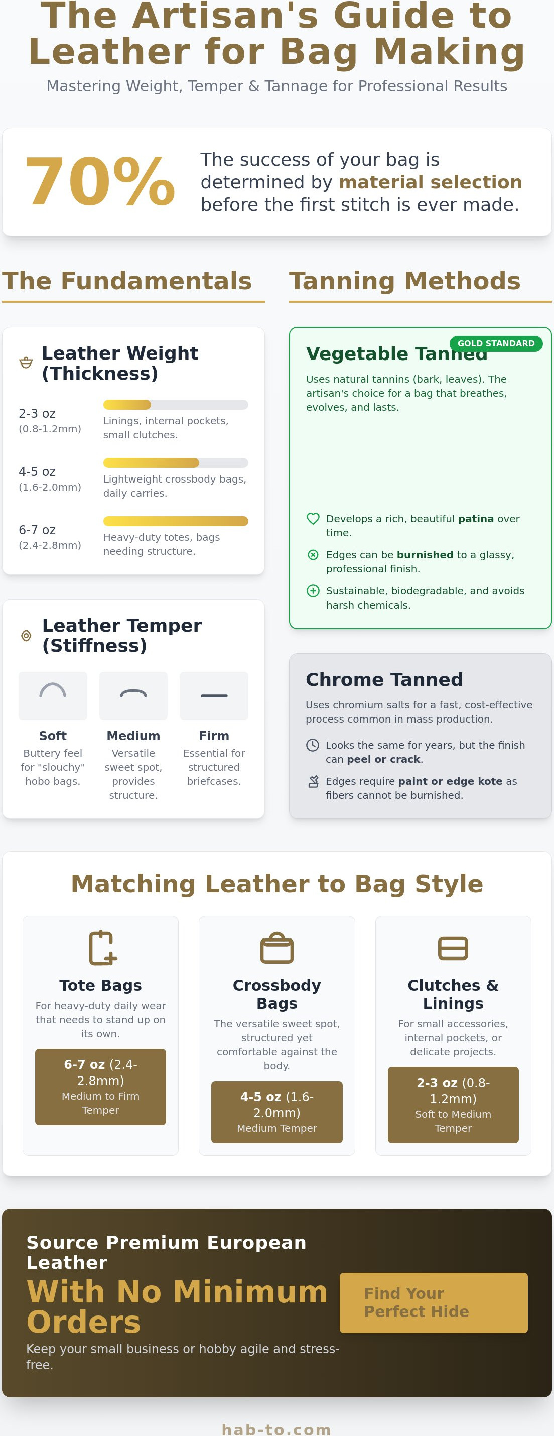 Leather for bag making