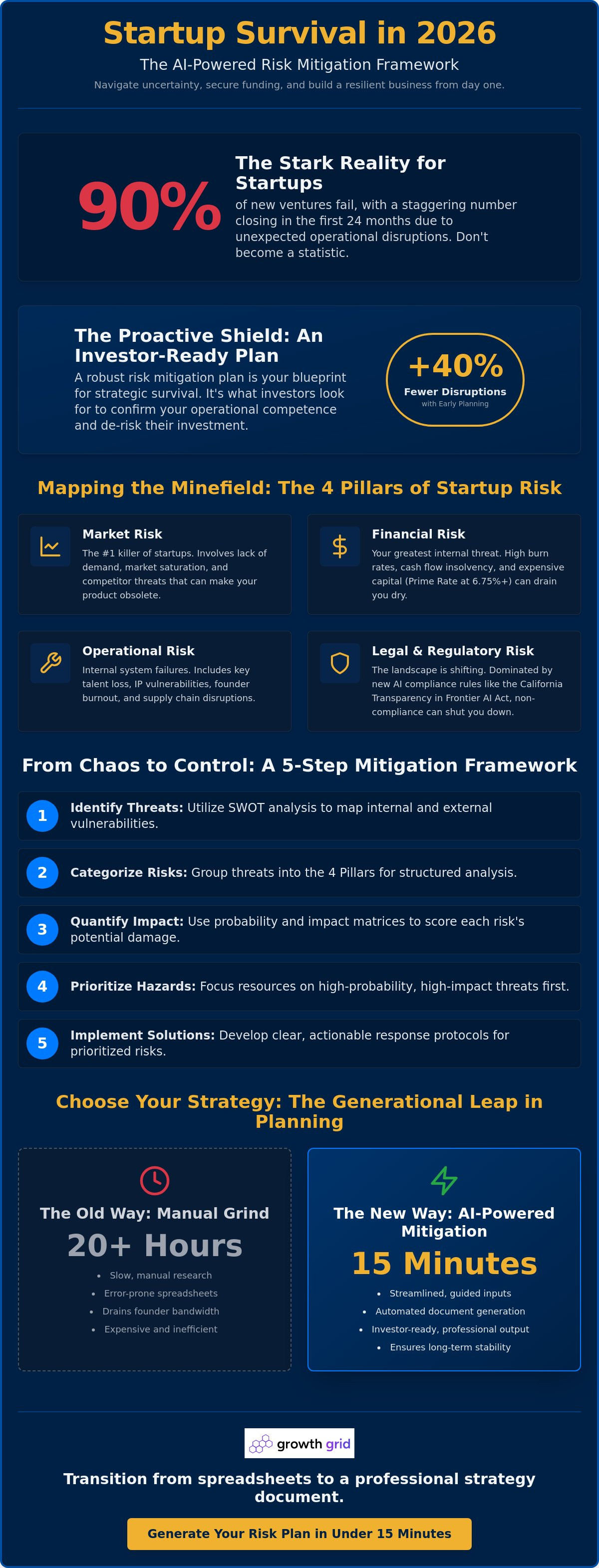 Risk mitigation plan for startup