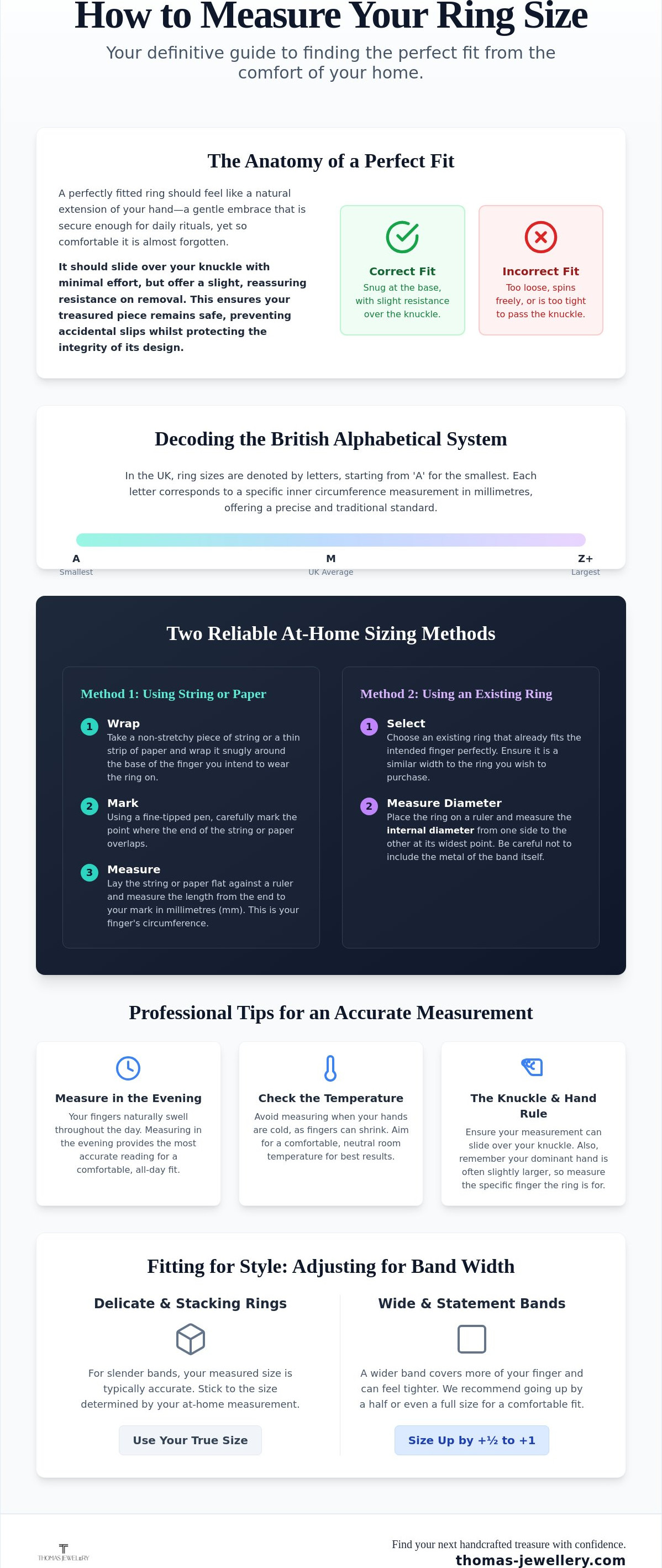How to measure ring size