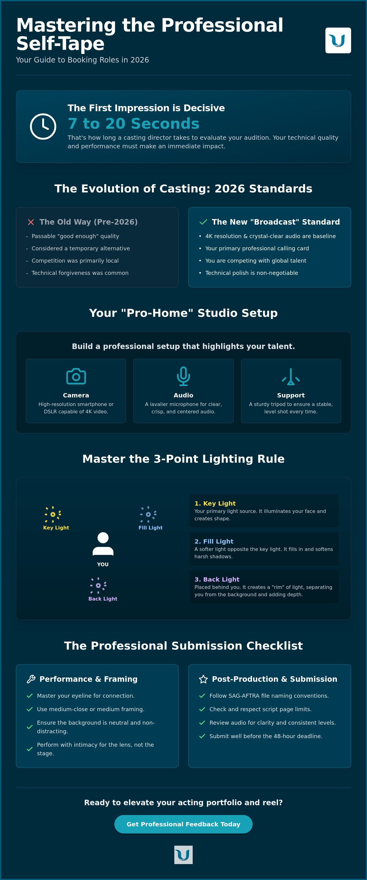 Self tape audition tips