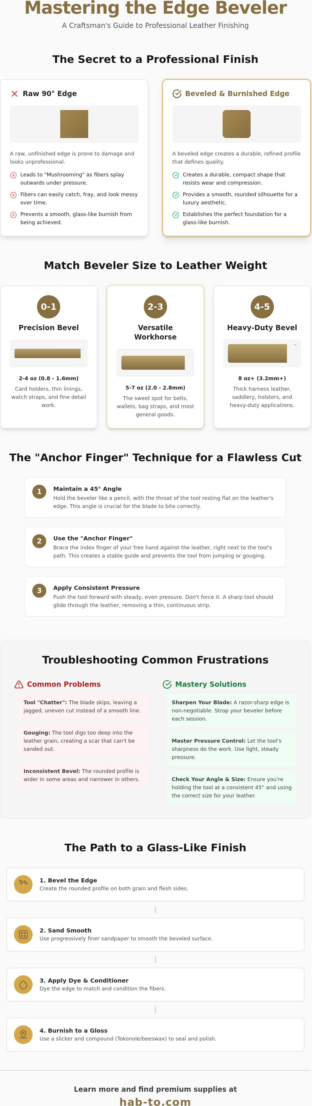 How to use an edge beveler