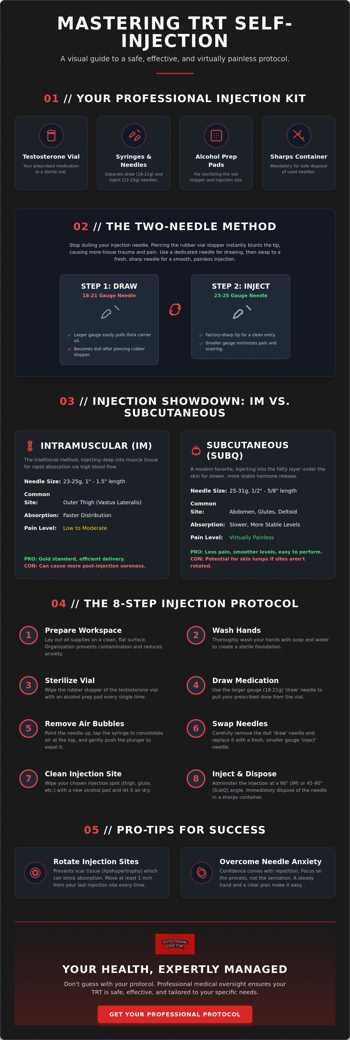 How to self-administer testosterone injections