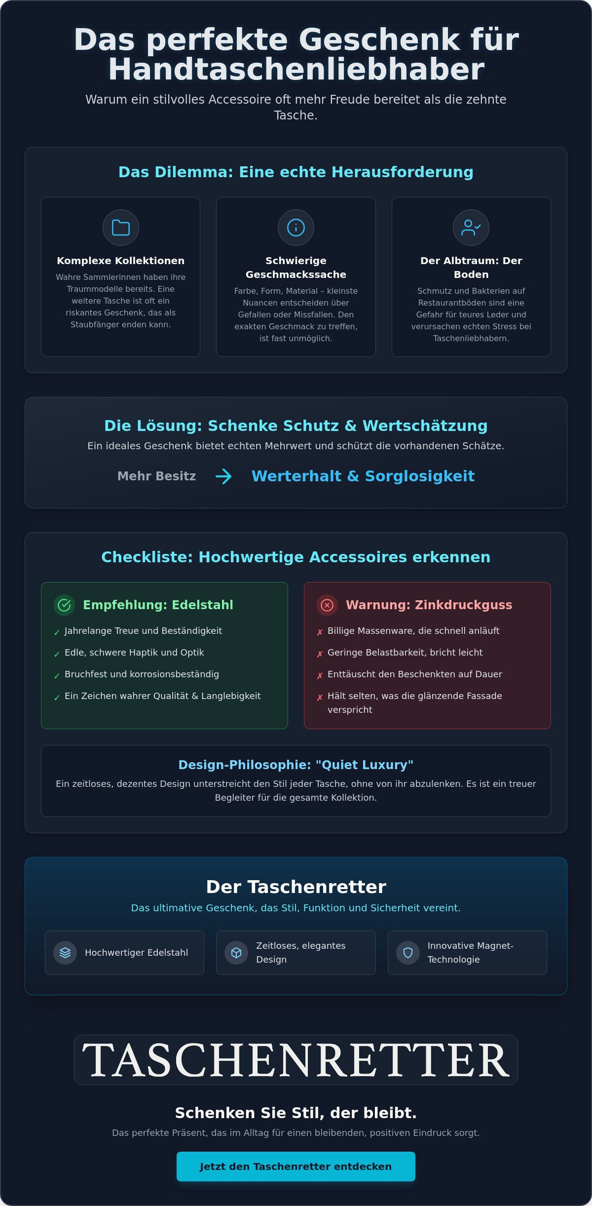 Geschenk für Handtaschenliebhaber