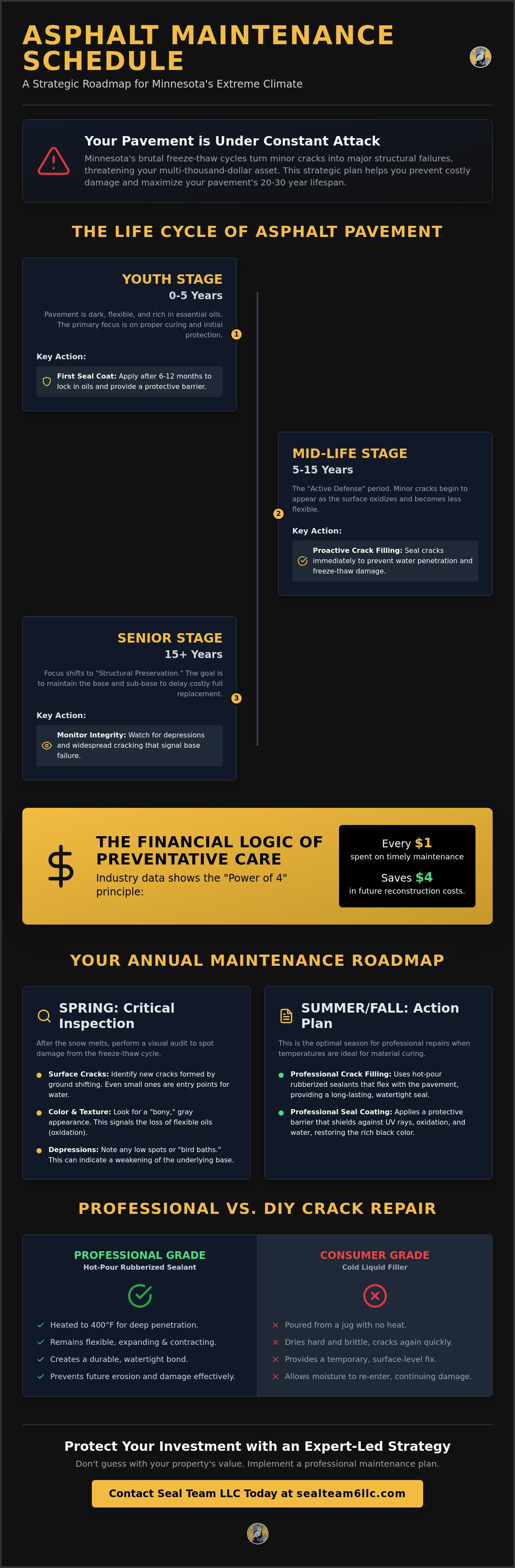Asphalt maintenance schedule
