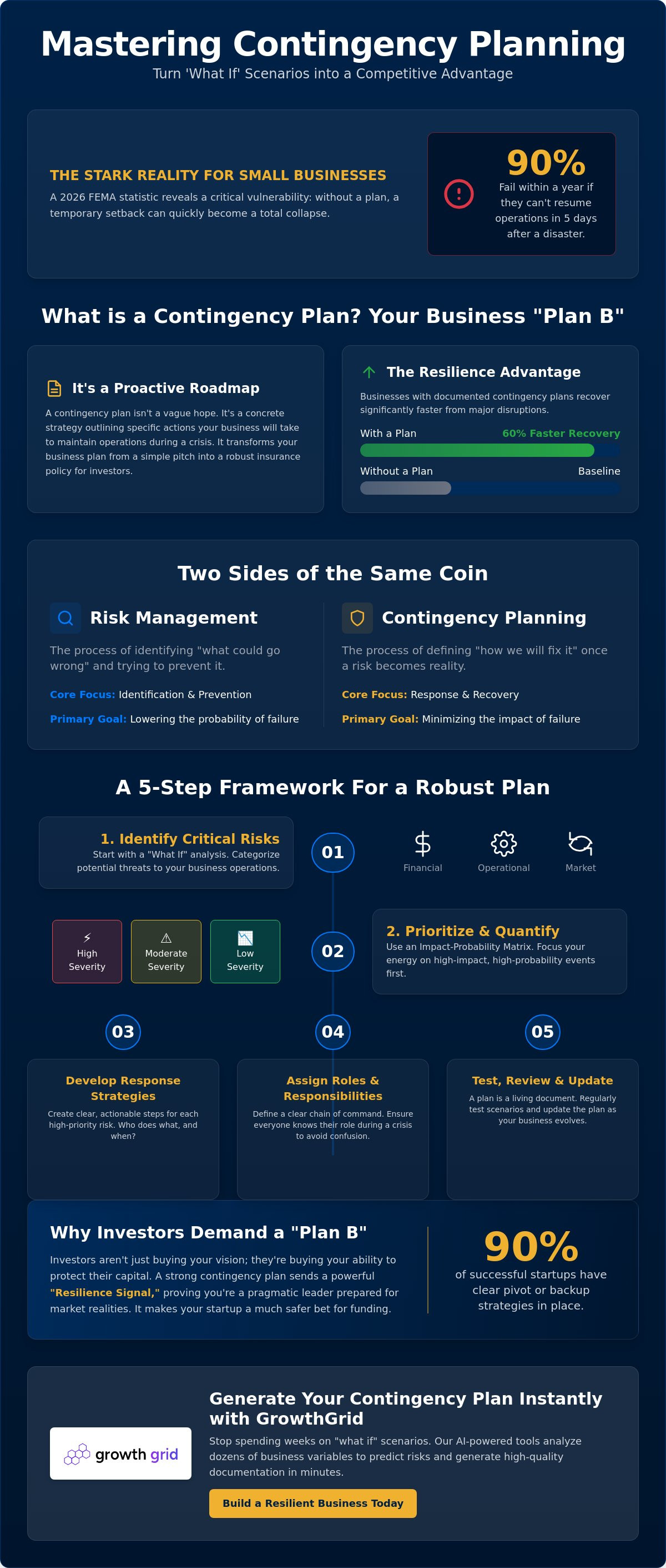 Contingency planning in a business plan