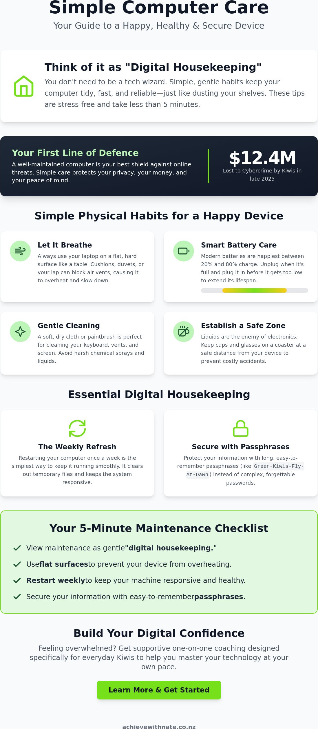 Computer maintenance tips for seniors