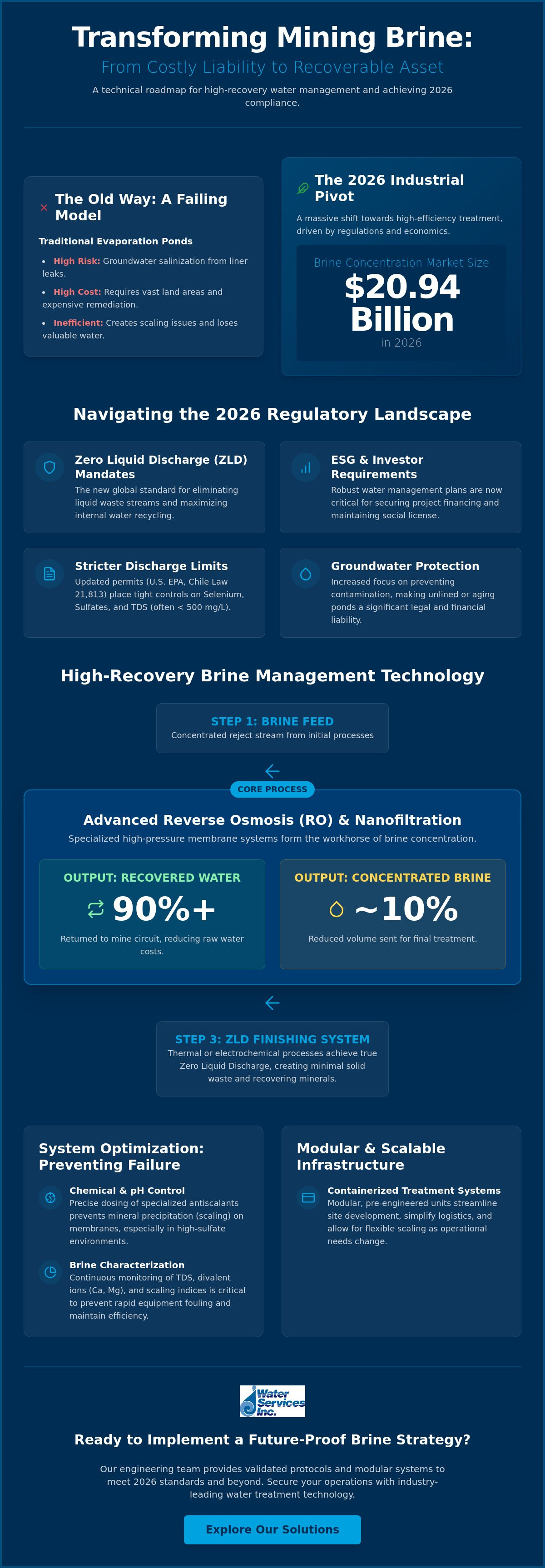 Brine management in mining operations