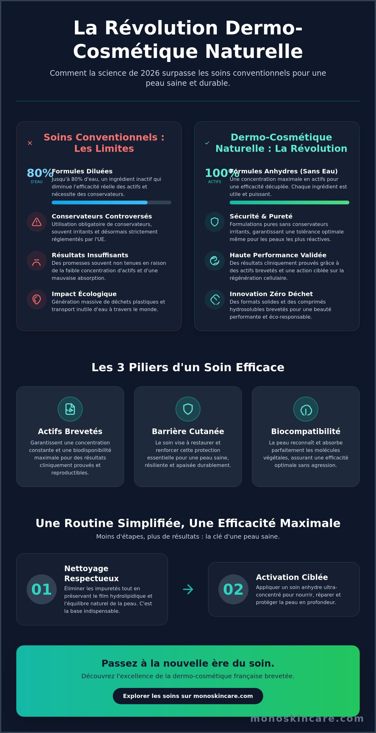 Dermo-cosmétique naturelle efficace