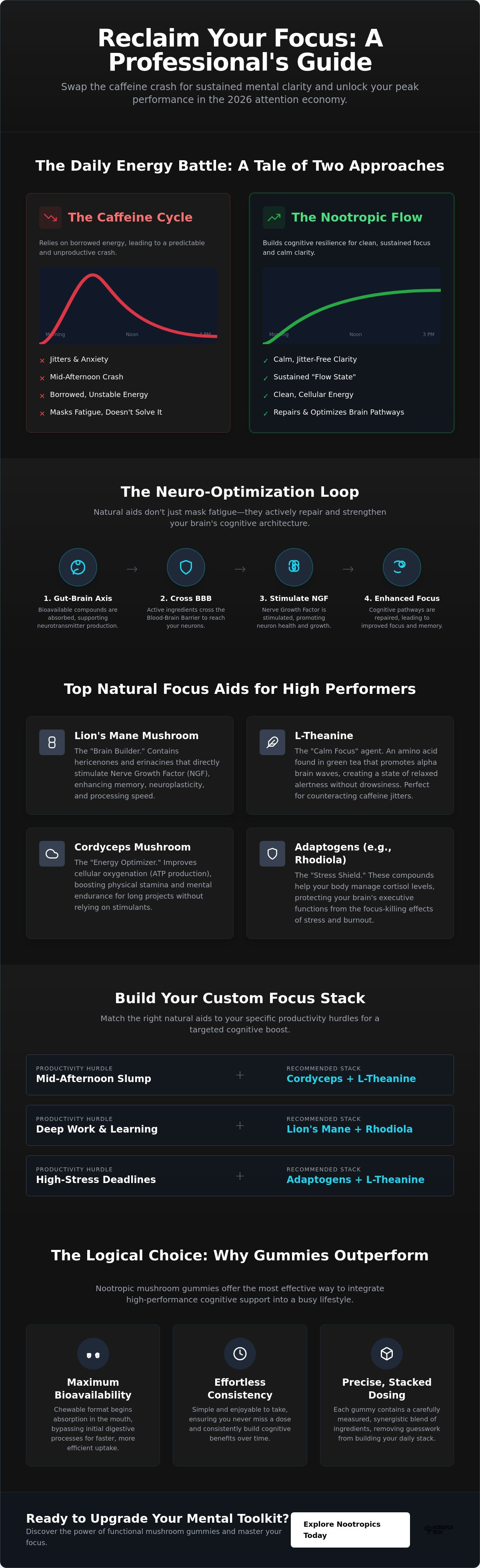 Natural focus aids for adults