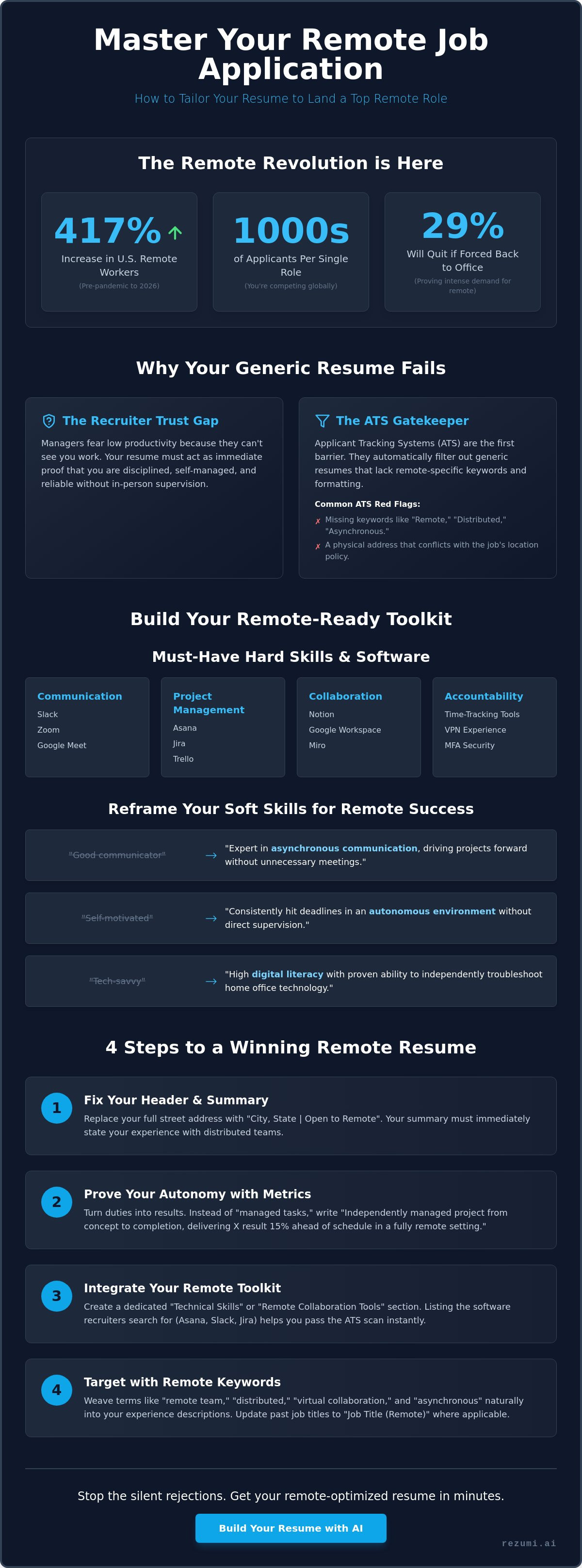How to tailor resume for remote job