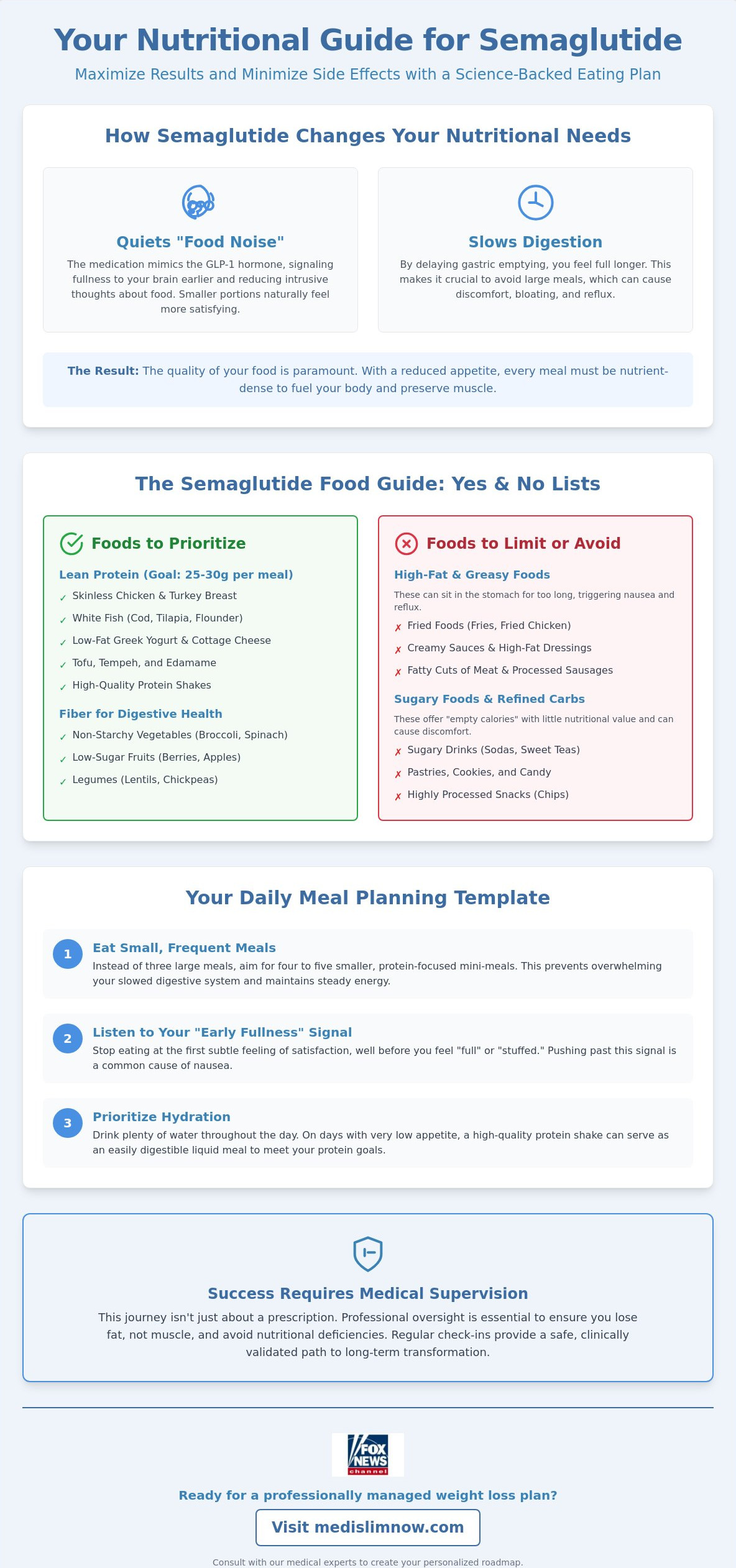 What to eat on semaglutide