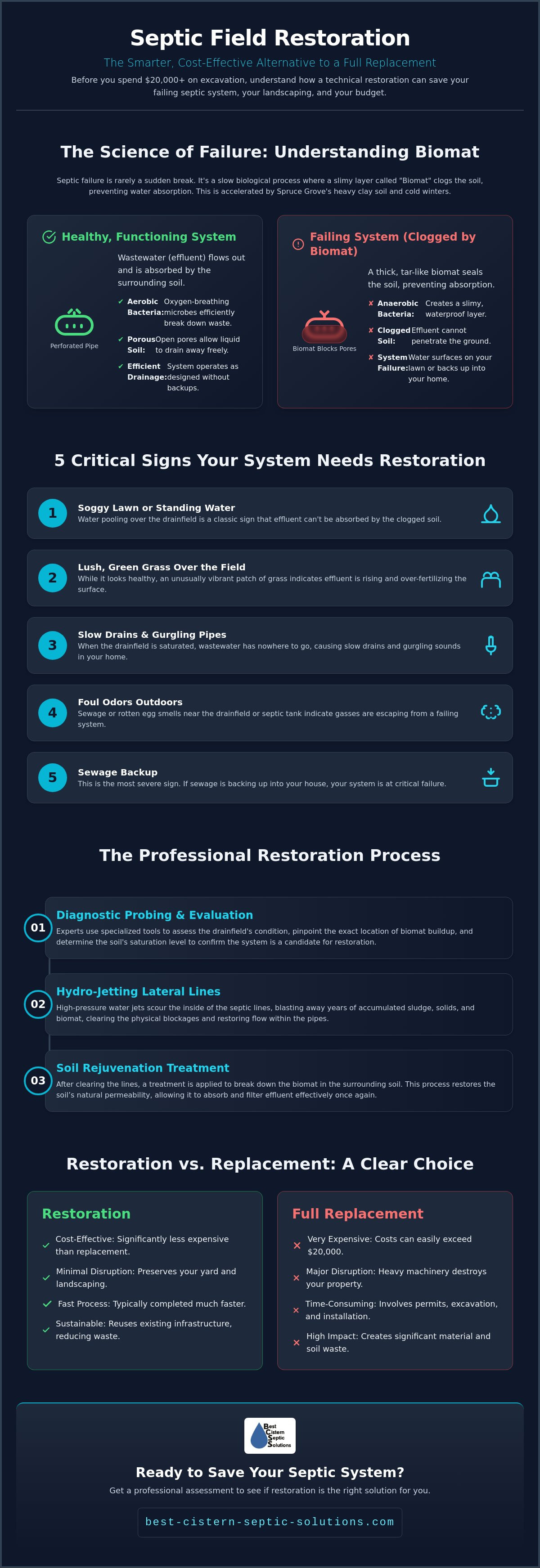 Septic field restoration Spruce Grove
