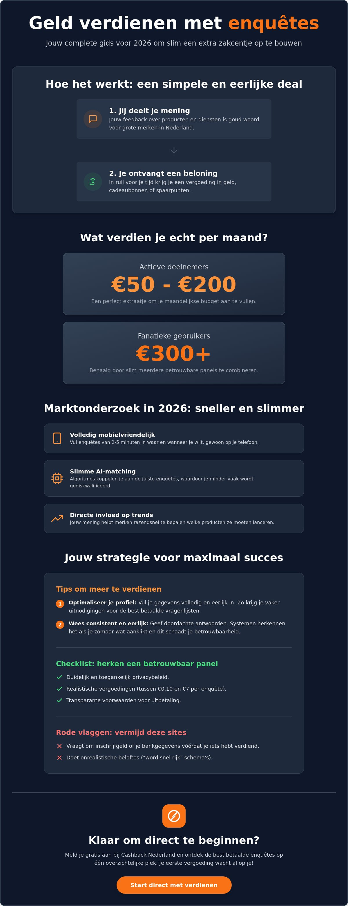 Geld verdienen met enquêtes invullen