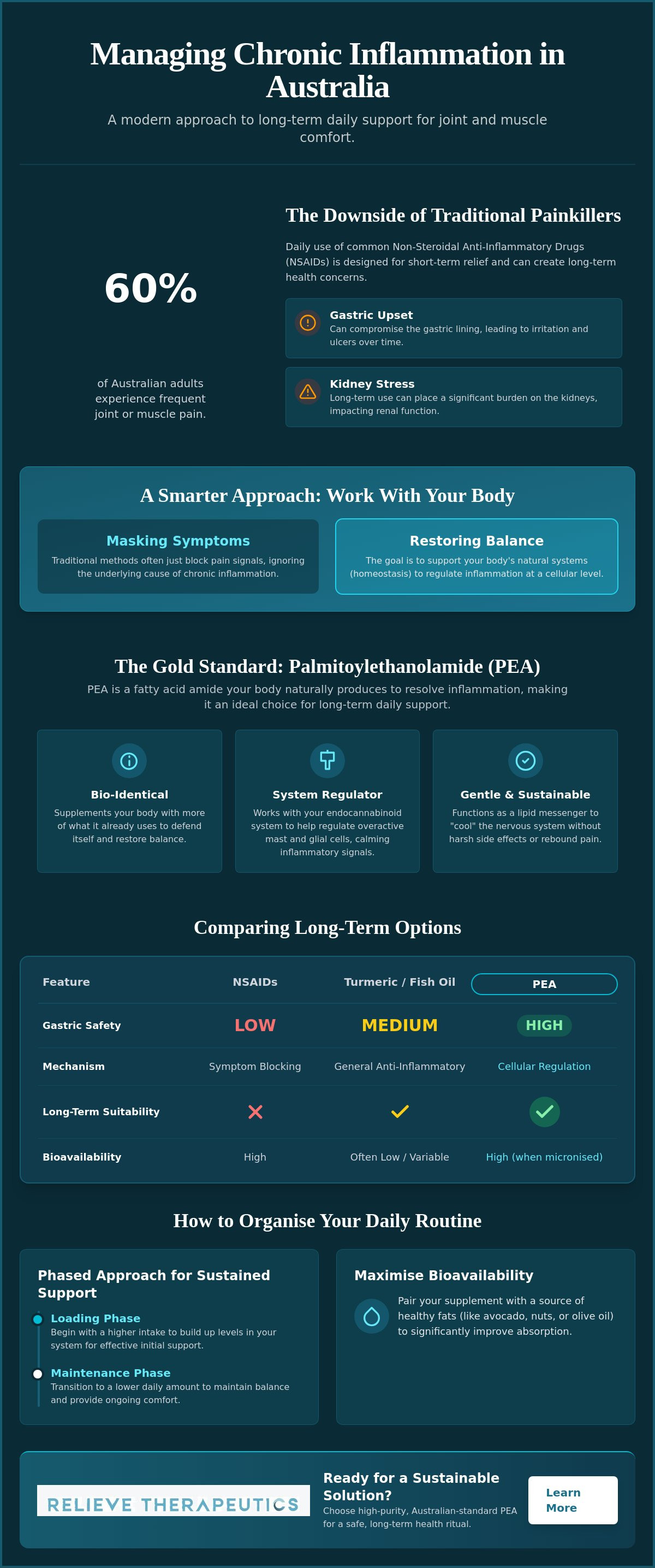 Long-term daily anti-inflammatory supplement