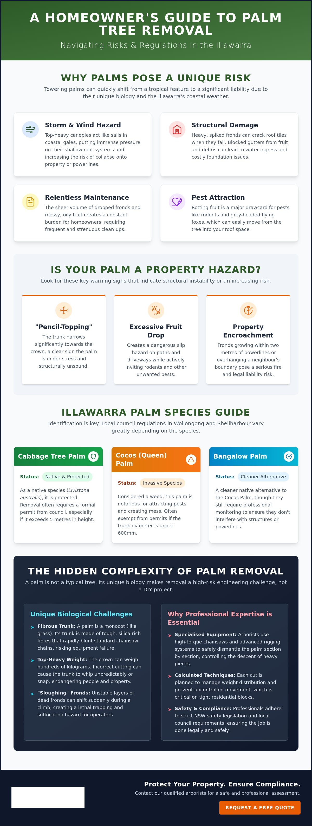Palm tree removal Illawarra