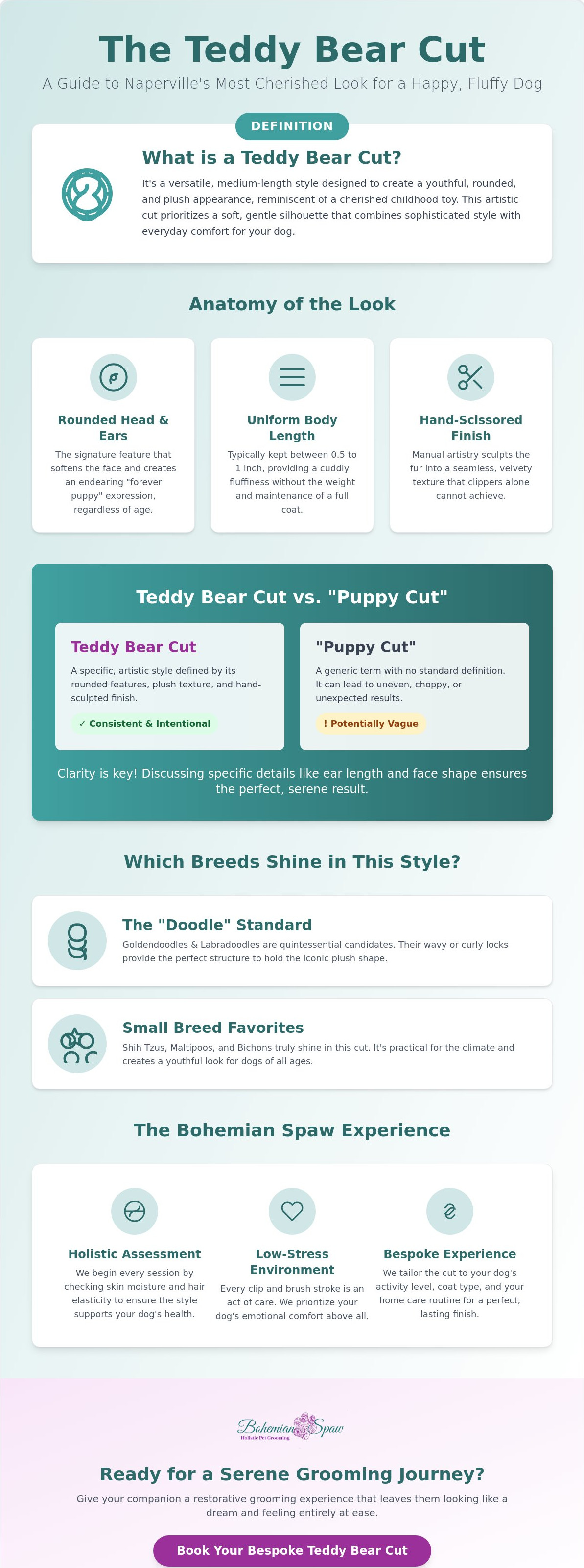 Teddy bear cut for dogs Naperville