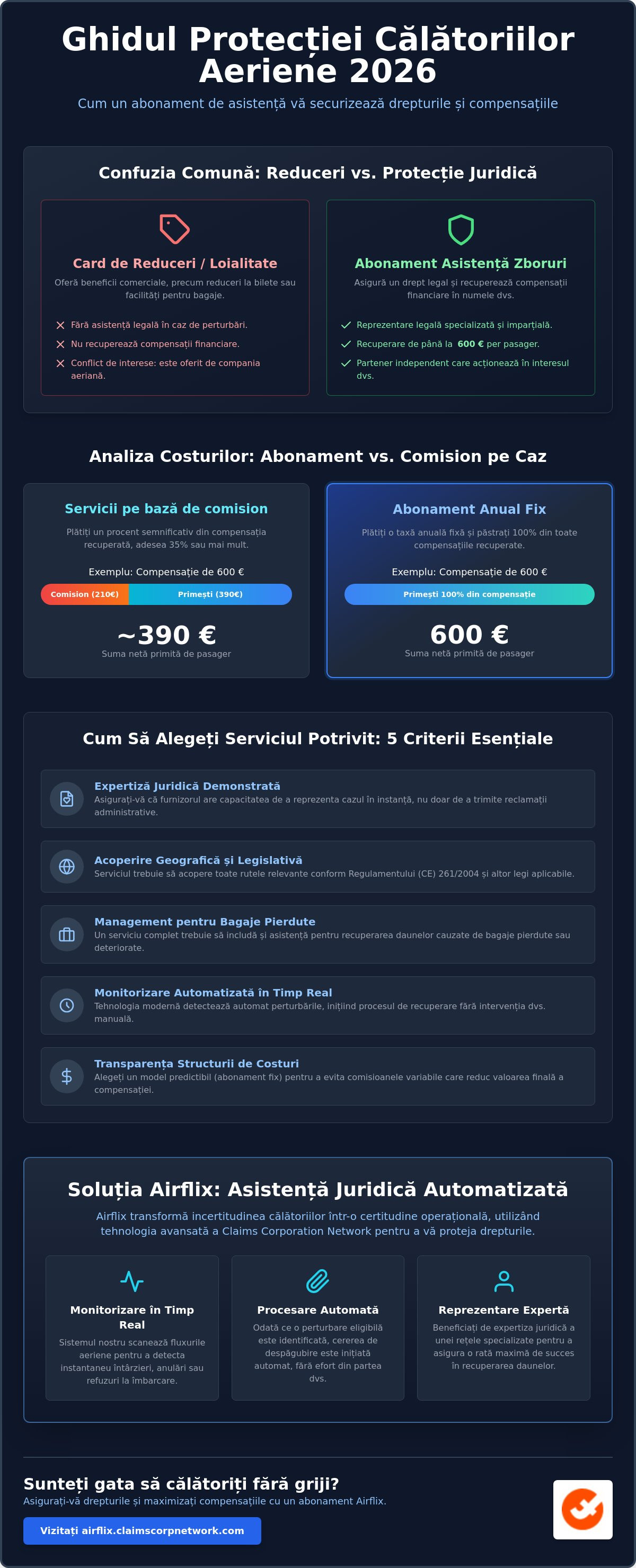Abonament asistență zboruri
