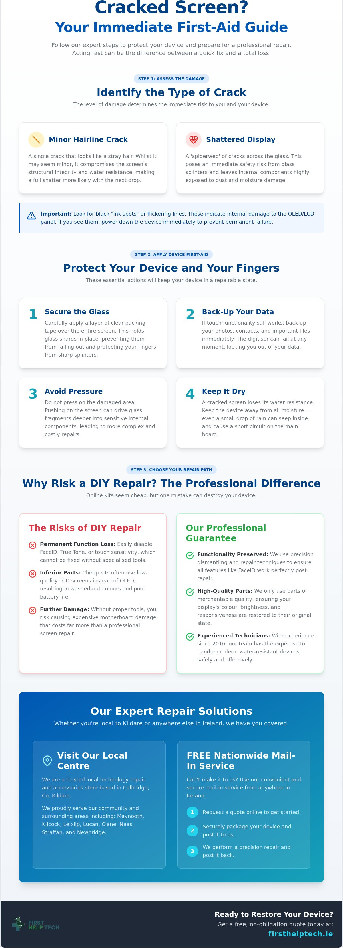 Cracked screen repair Ireland