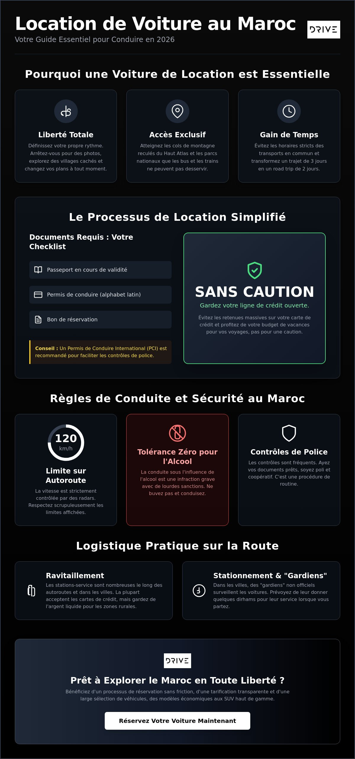 Location de voiture Maroc conseils touristes