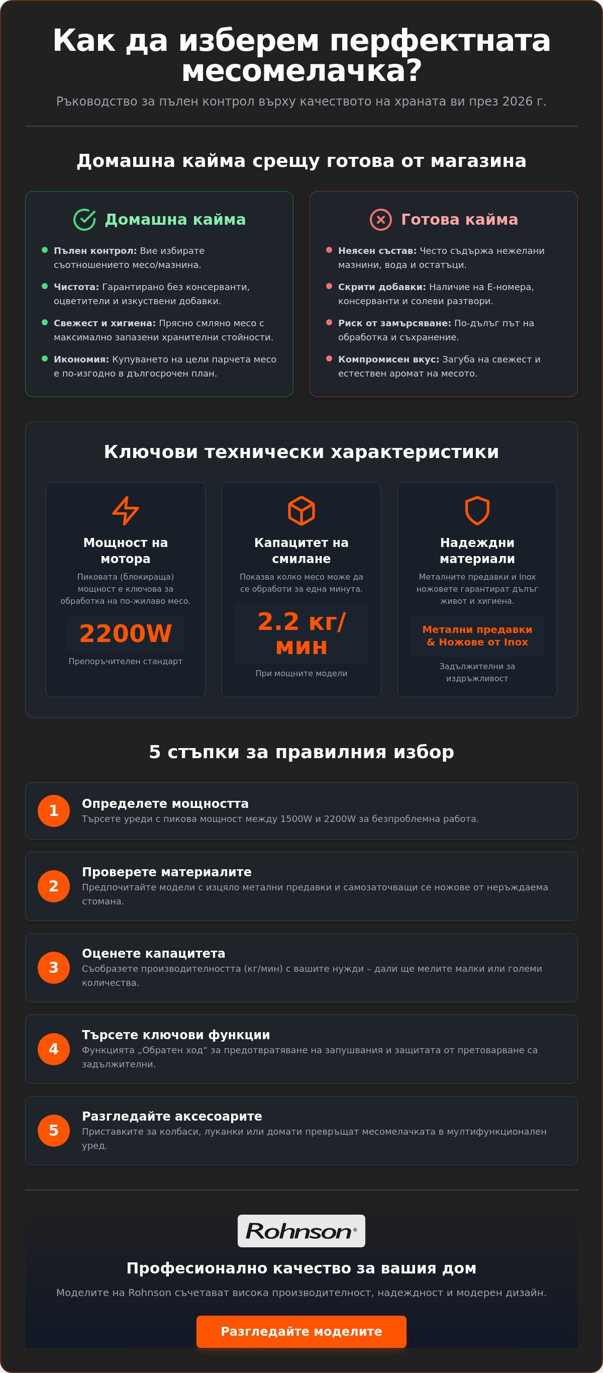най-добрата месомелачка за дома