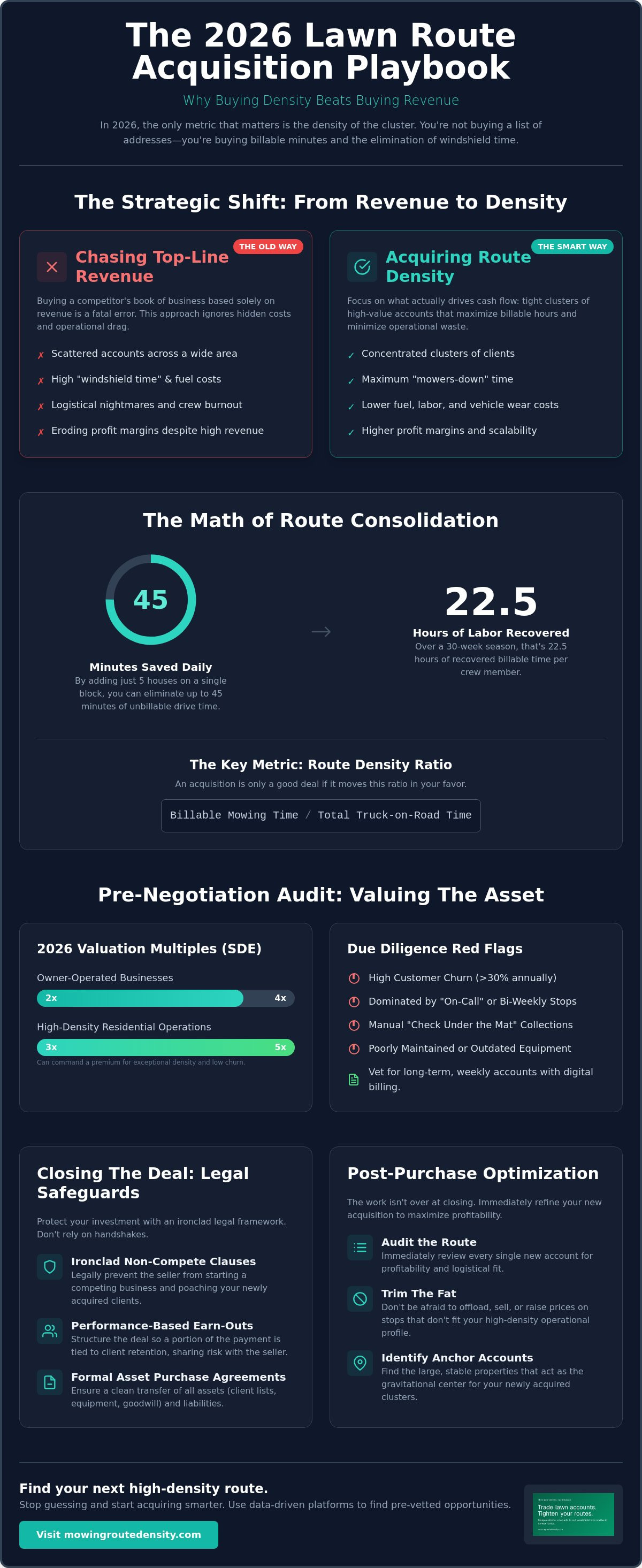 Lawn route purchase negotiation