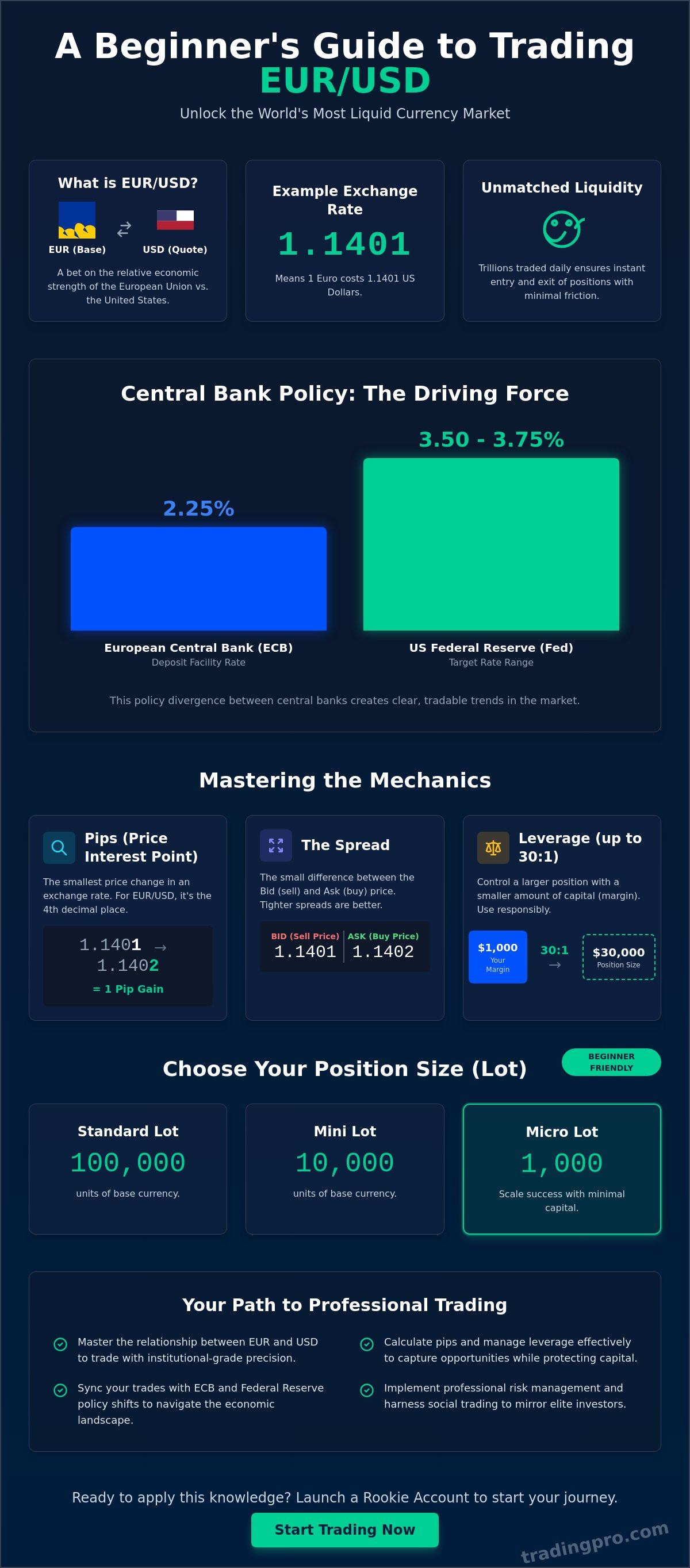 EUR/USD trading guide for beginners