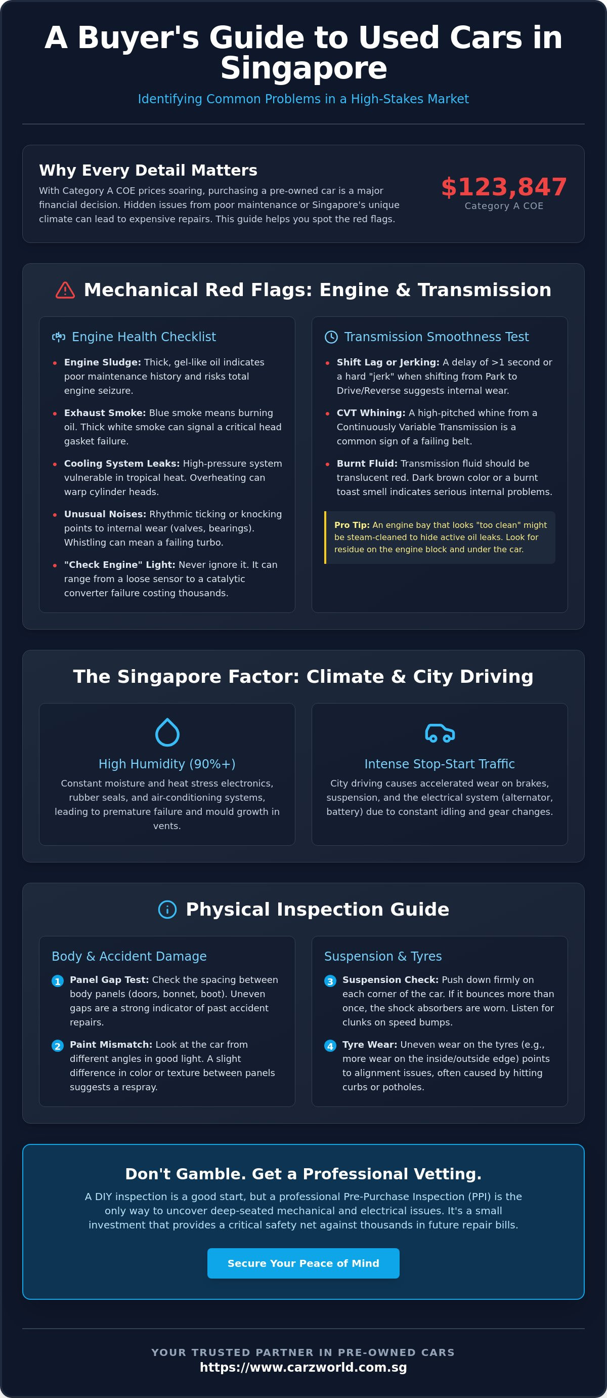Common problems with used cars