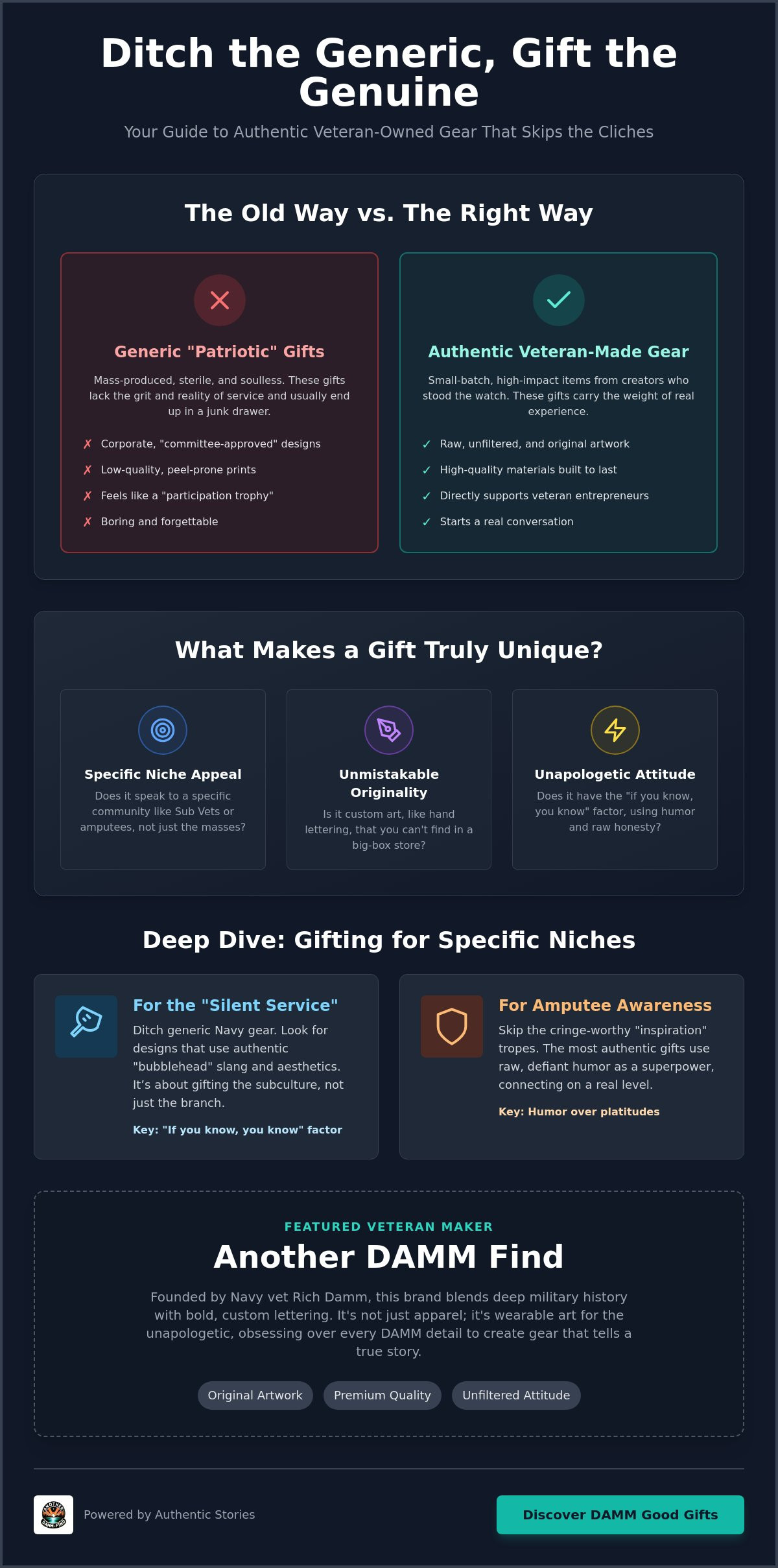 Unique gifts from veteran owned businesses
