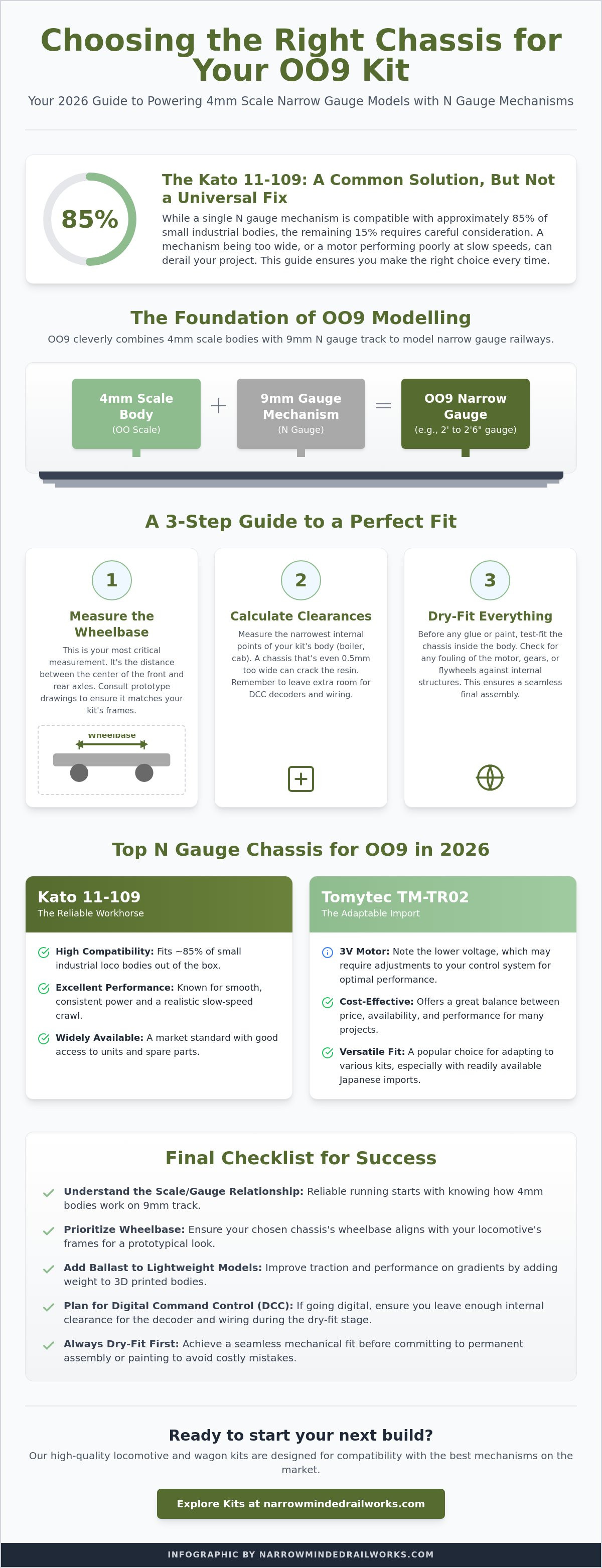 Choosing a chassis for oo9 kits