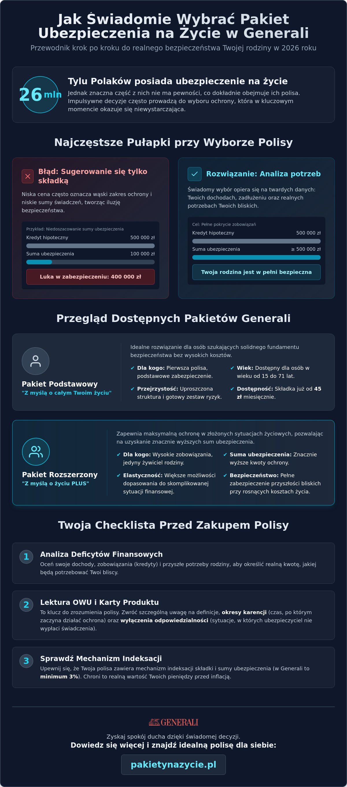 Jak wybrać pakiet ubezpieczenia na życie w Generali