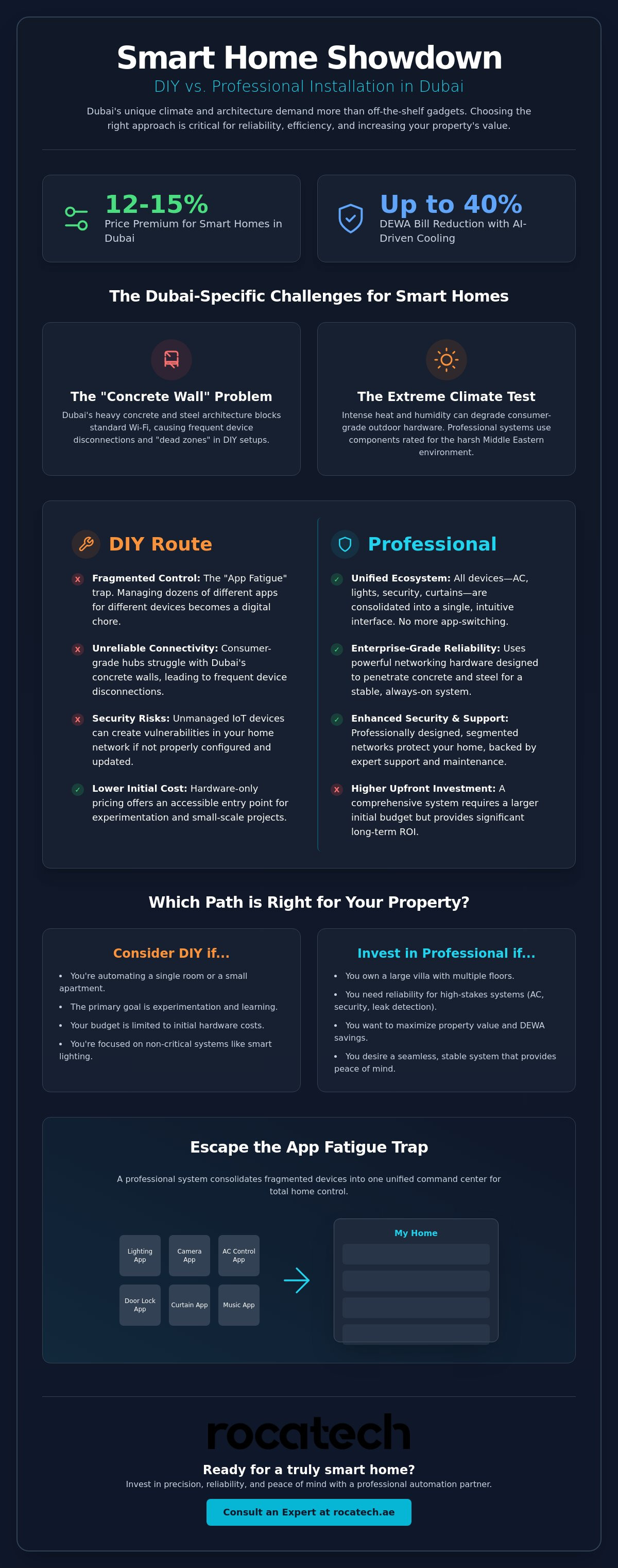 DIY smart home vs professional installation dubai
